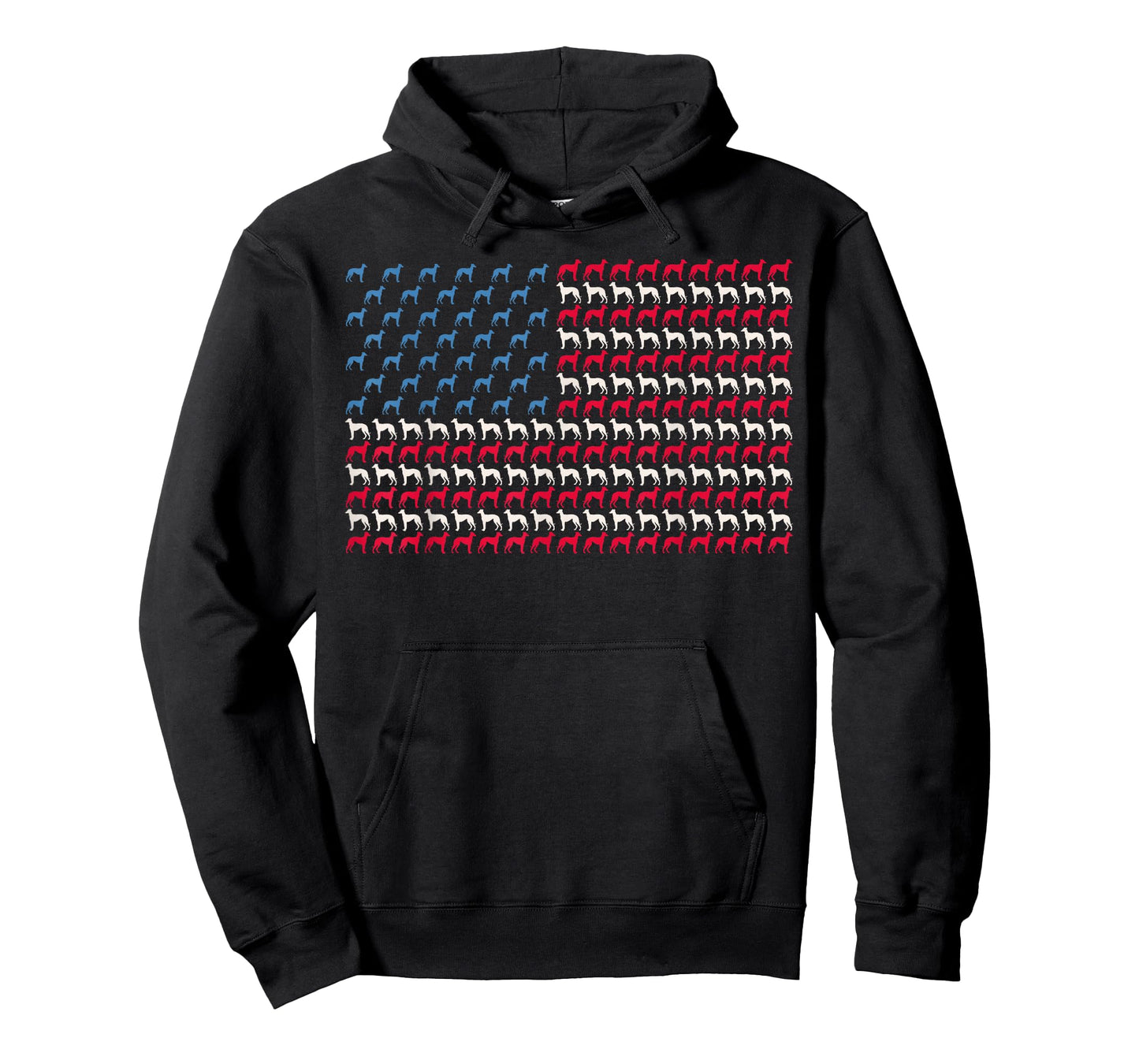 Greyhound American Flag Dog US 4th Of July Racer USA Gift Women Girls Kids Men T-Shirt
