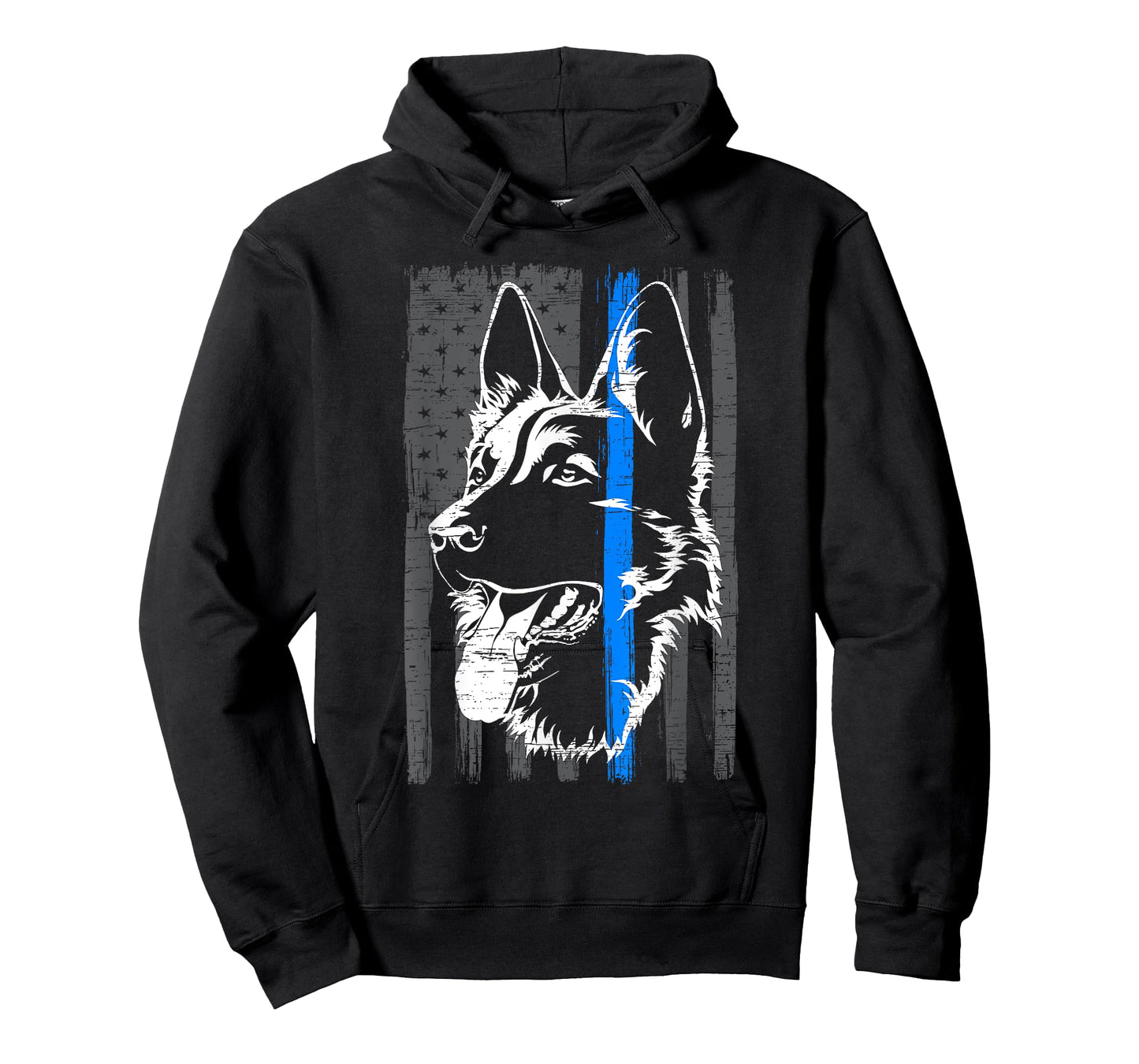 Thin Blue Line K9 Dog Law Enforcement Police Dog Policeman T-Shirt