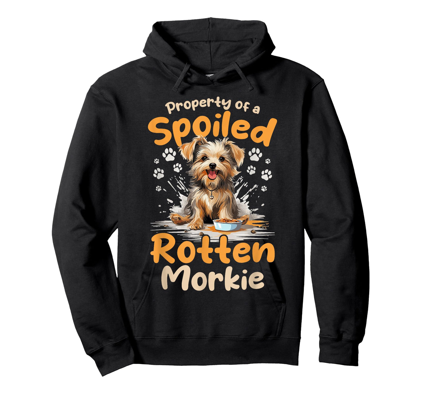 Morkie Dog Breed Pet Property of a spoiled rotten Morkie T-Shirt for Men Women Girls Kids