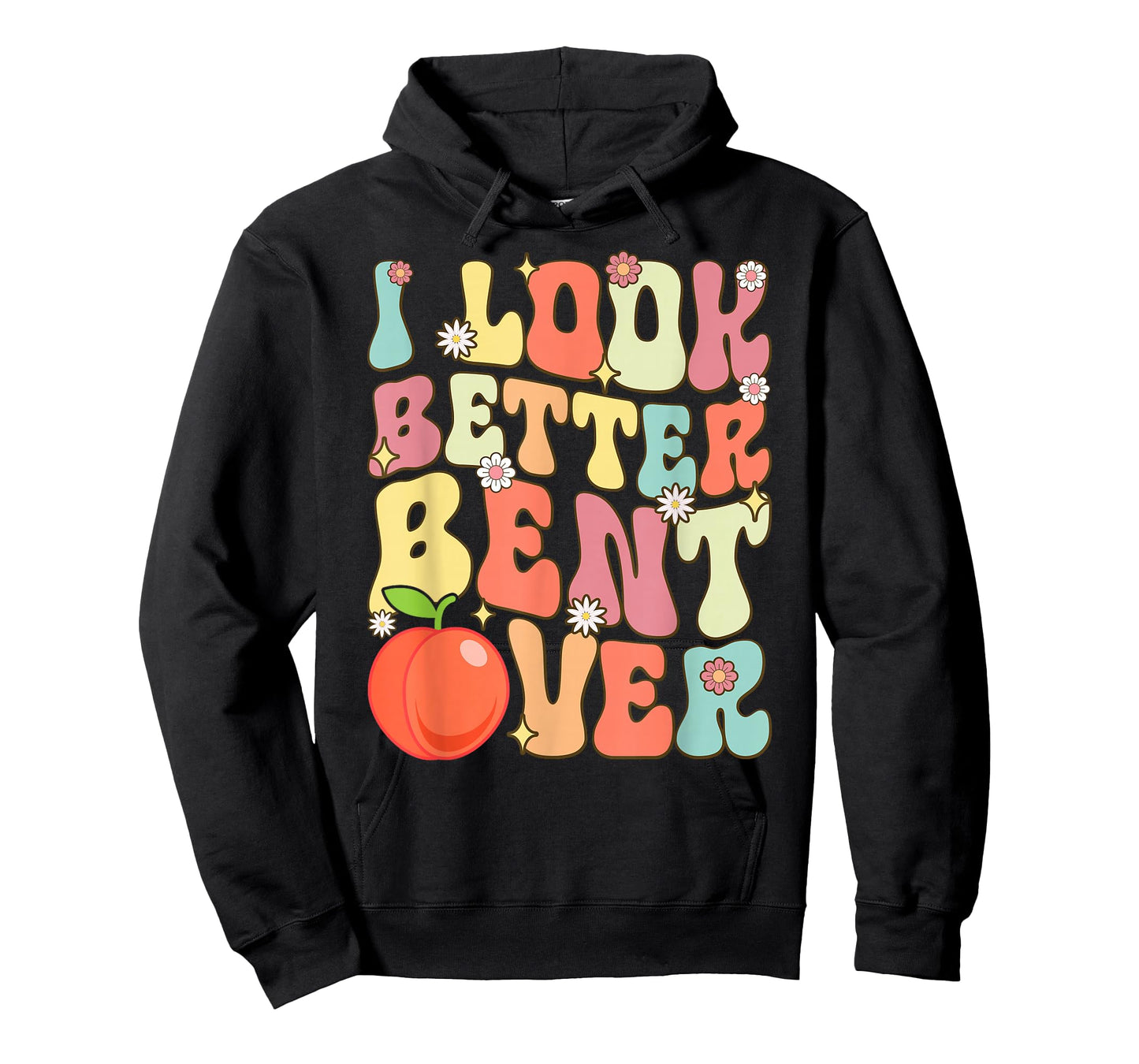I Look Better Bent Over Funny Yoga Rerto Vintage Graphic T-Shirt