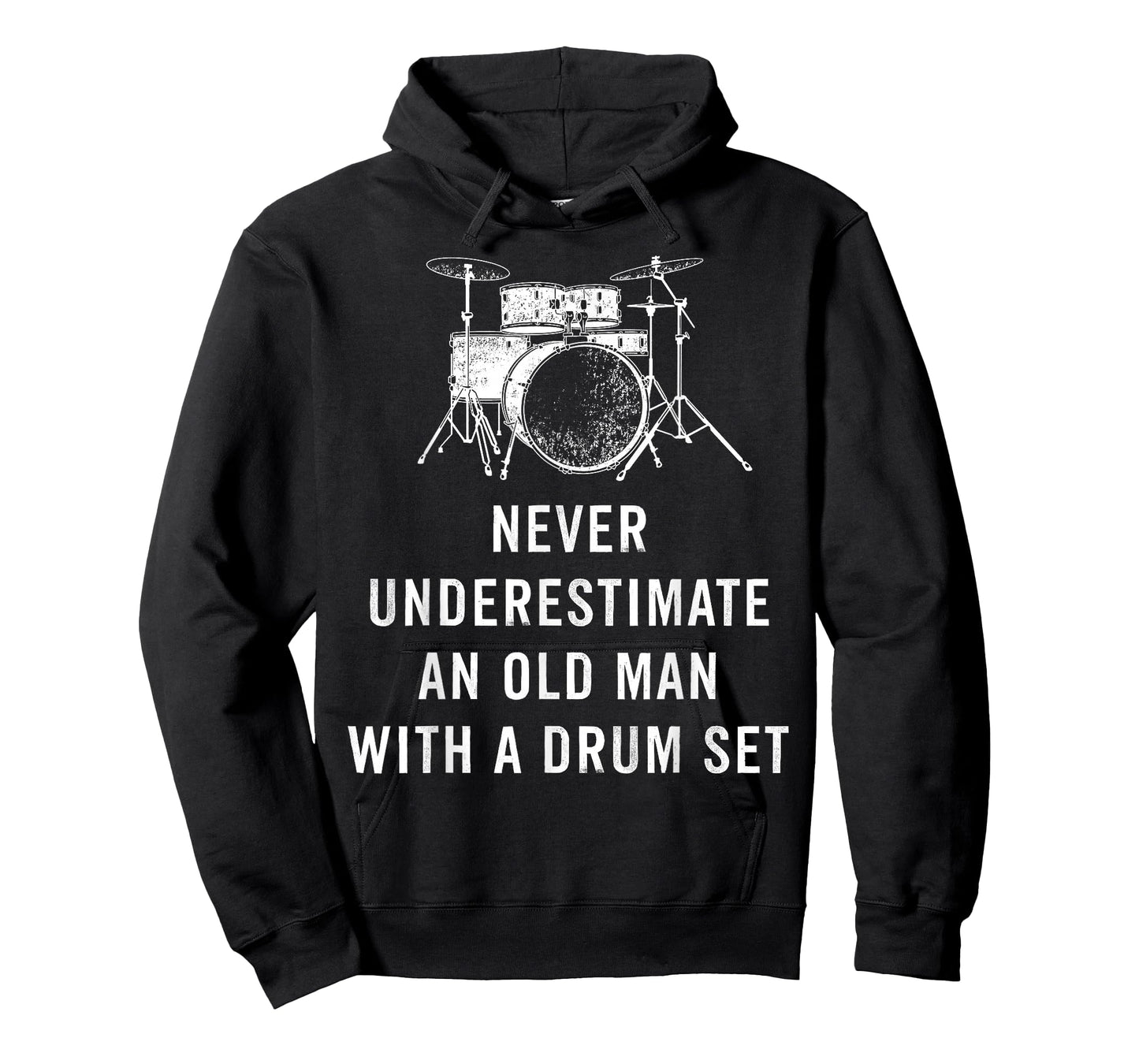 Never Underestimate An Old Man With A Drum Set Musician T-Shirt