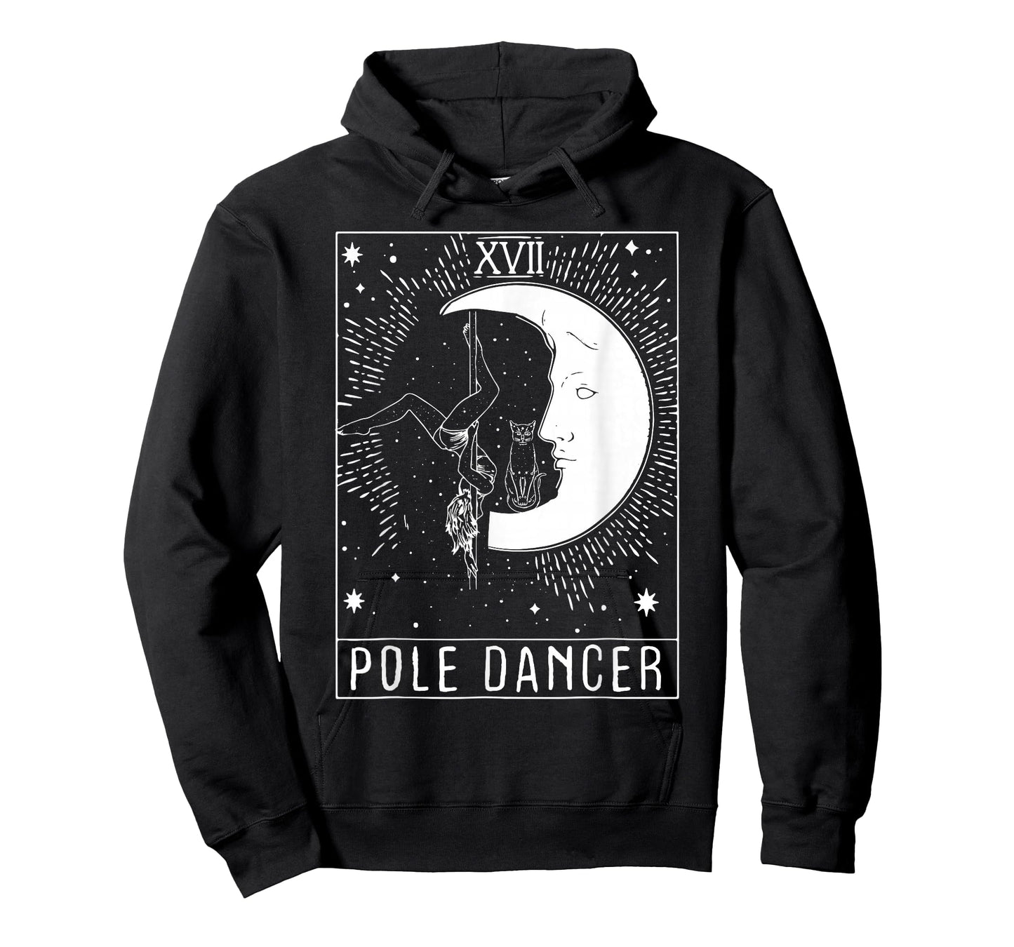 Moon Crecent Tarot Pole Dancer- Pole Dancing for Pole Lovers T-Shirt