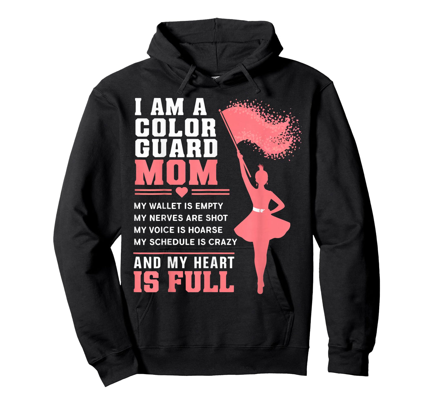 Colorguard Mom Marching Band Flag Twirling Colorguard T-Shirt