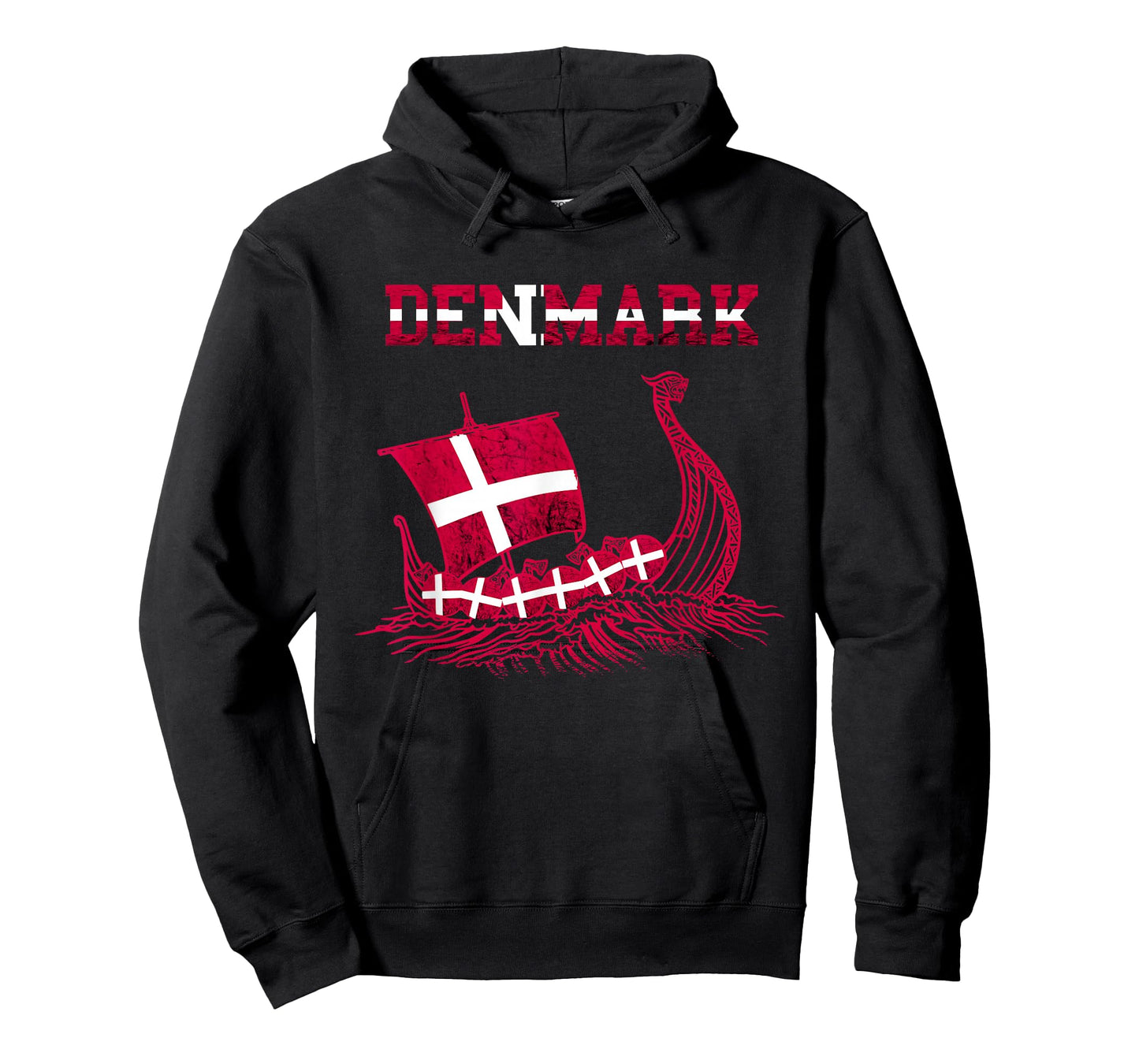 Denmark Viking Ship Danish Flag Dansk Danish Pride Danes T-Shirt