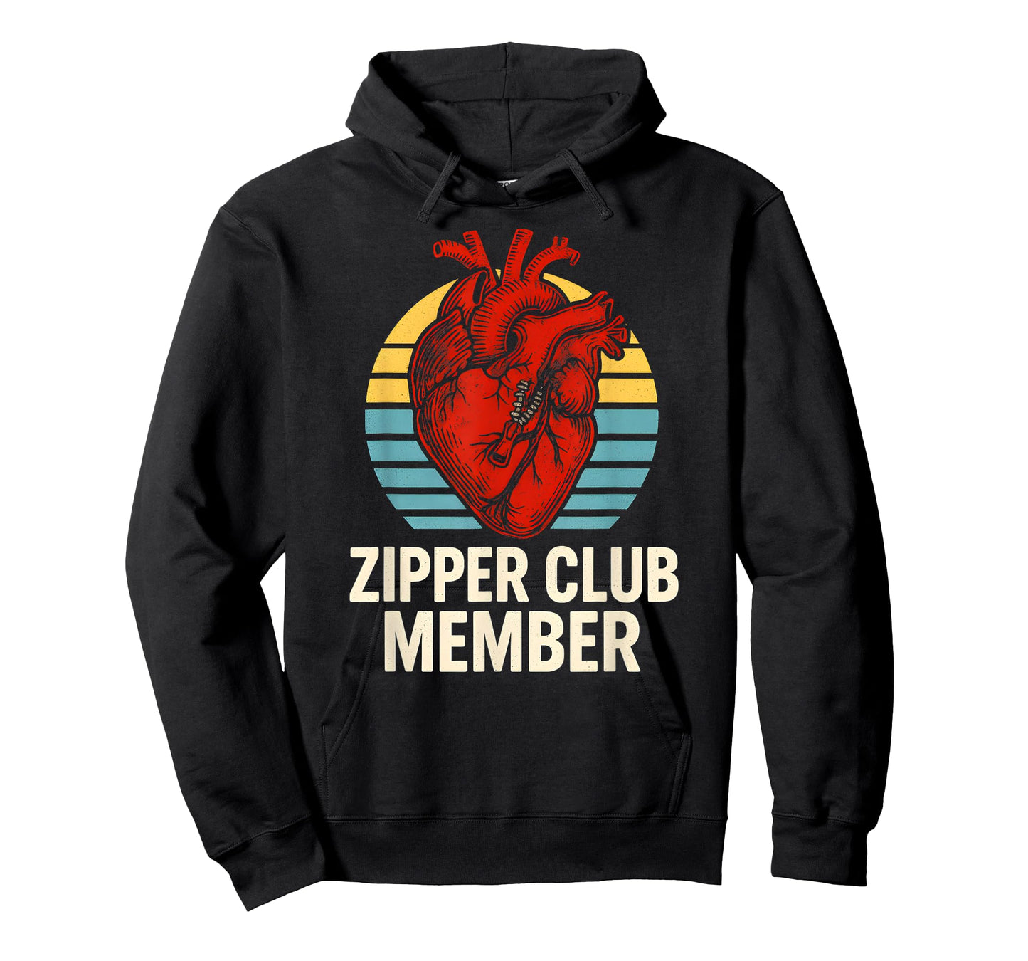 Heart Surgery Zipper Club Member Cool Mens Patient Recovery T-Shirt