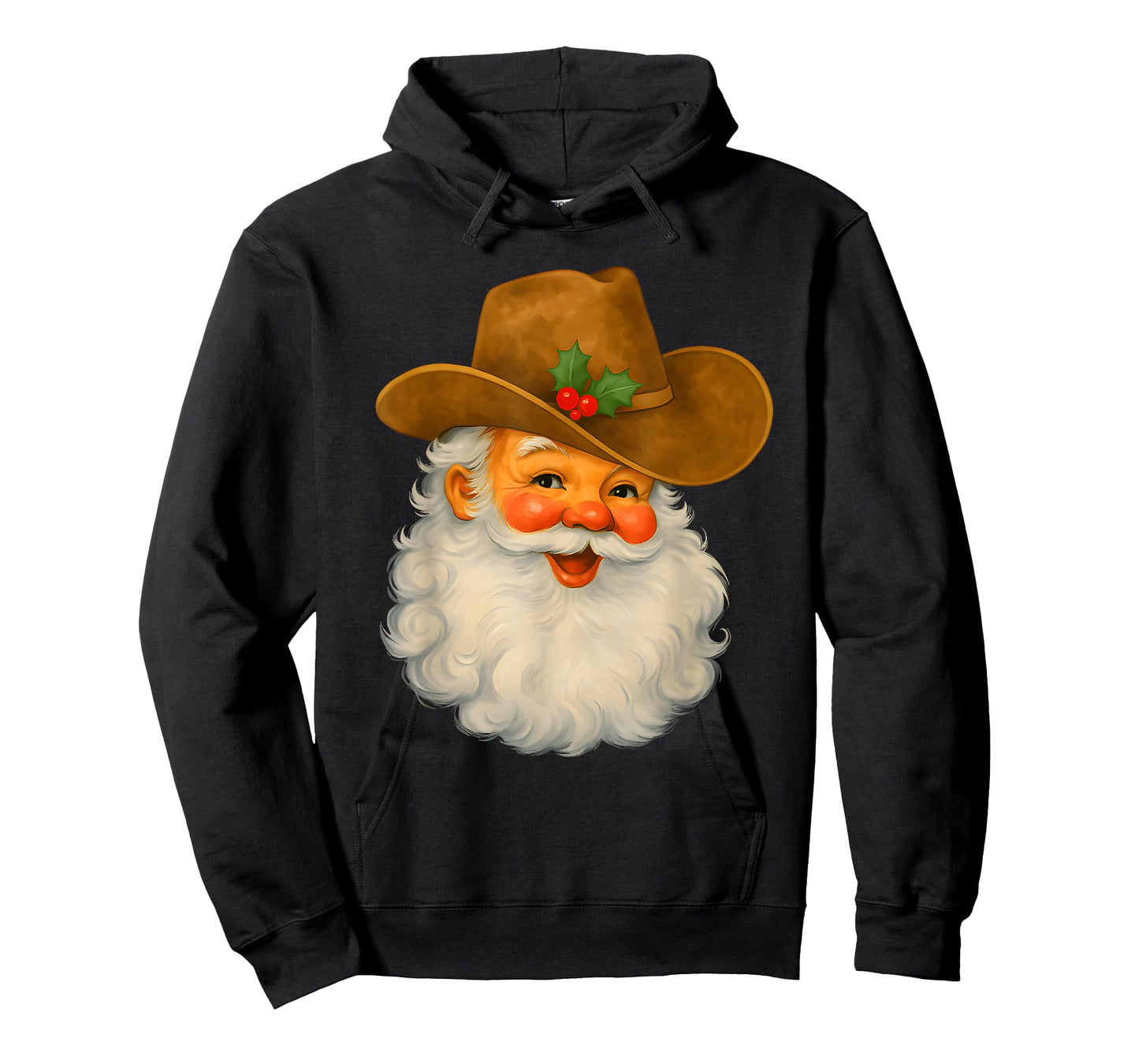 Retro Western Santa Claus Cowboy Christmas Santa Howdy T-Shirt