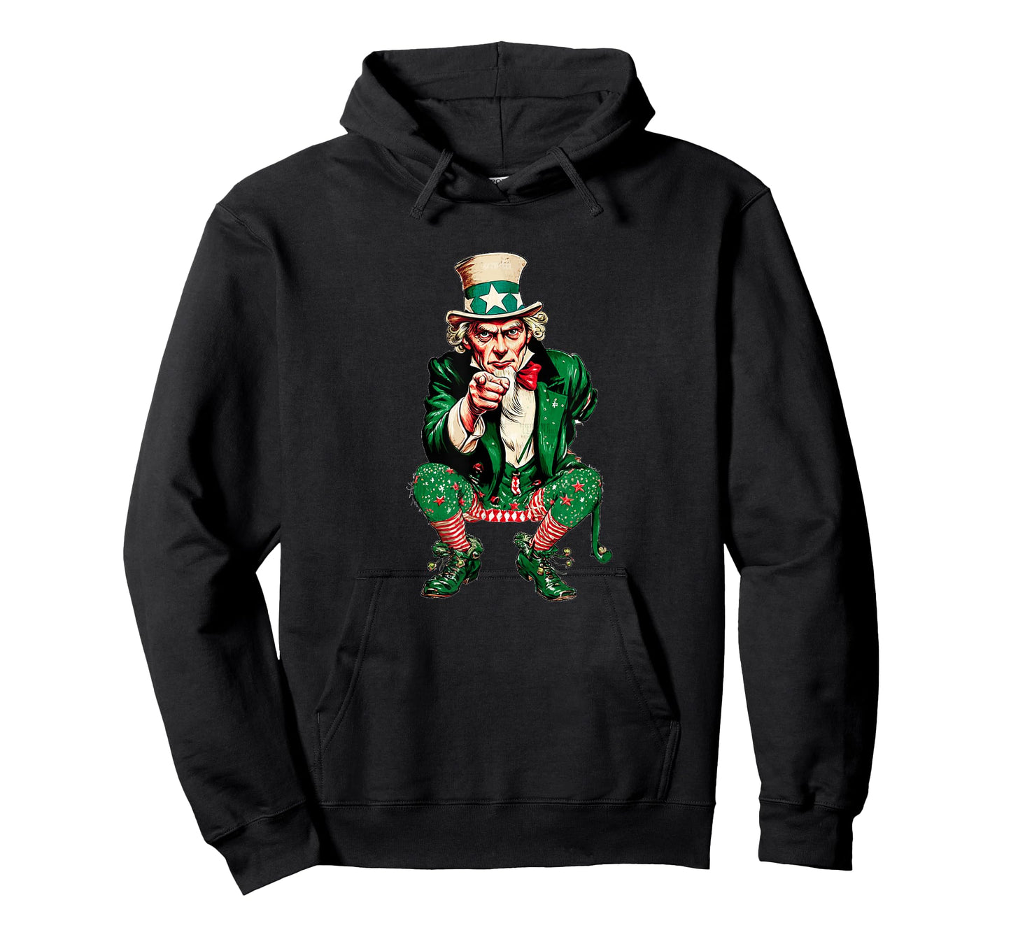 Funny Uncle in Christmas Elf Costume for Festive Sam Lovers T-Shirt