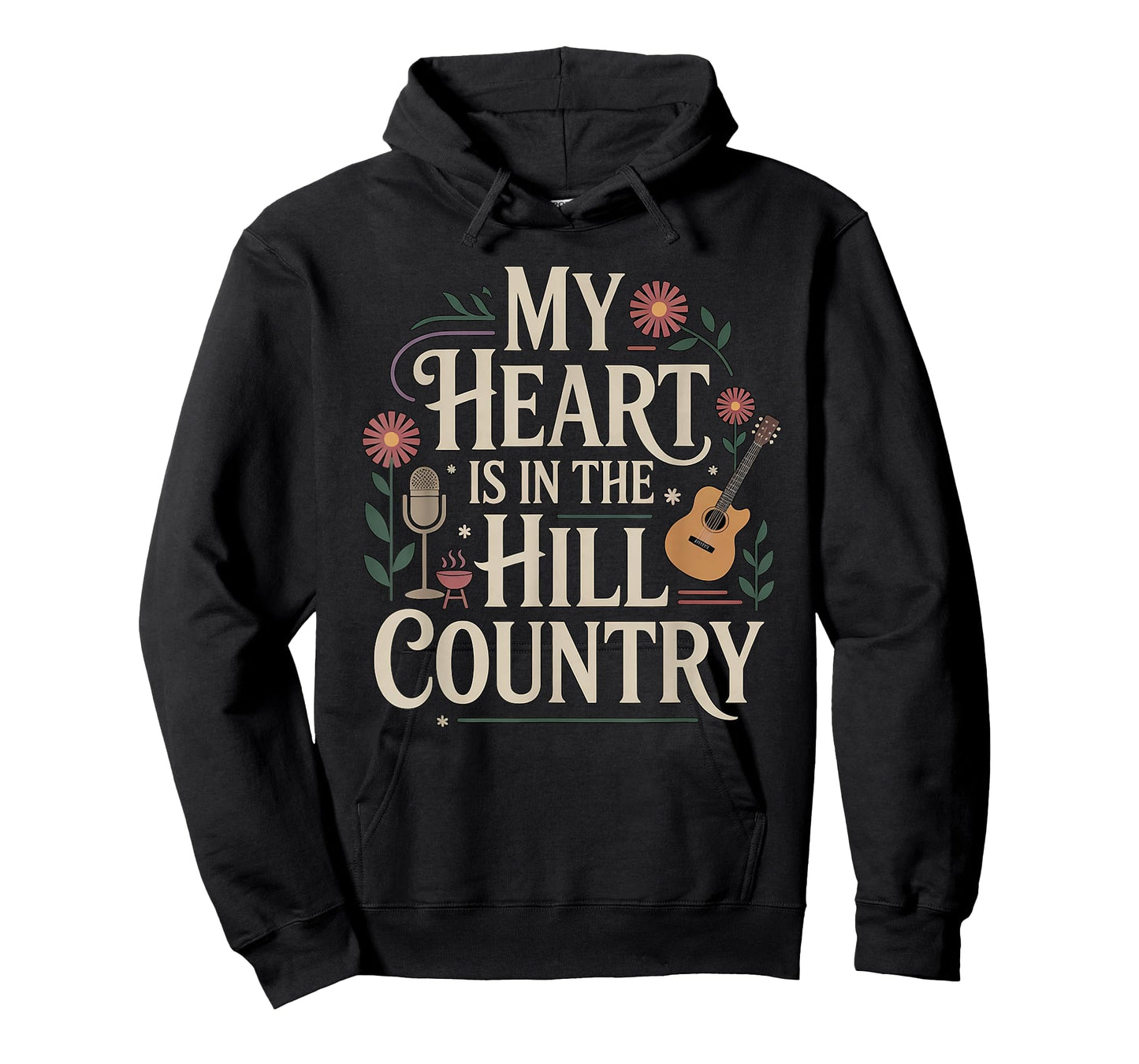 My Heart Is In The Hill Country Texas Hill Country Music T-Shirt