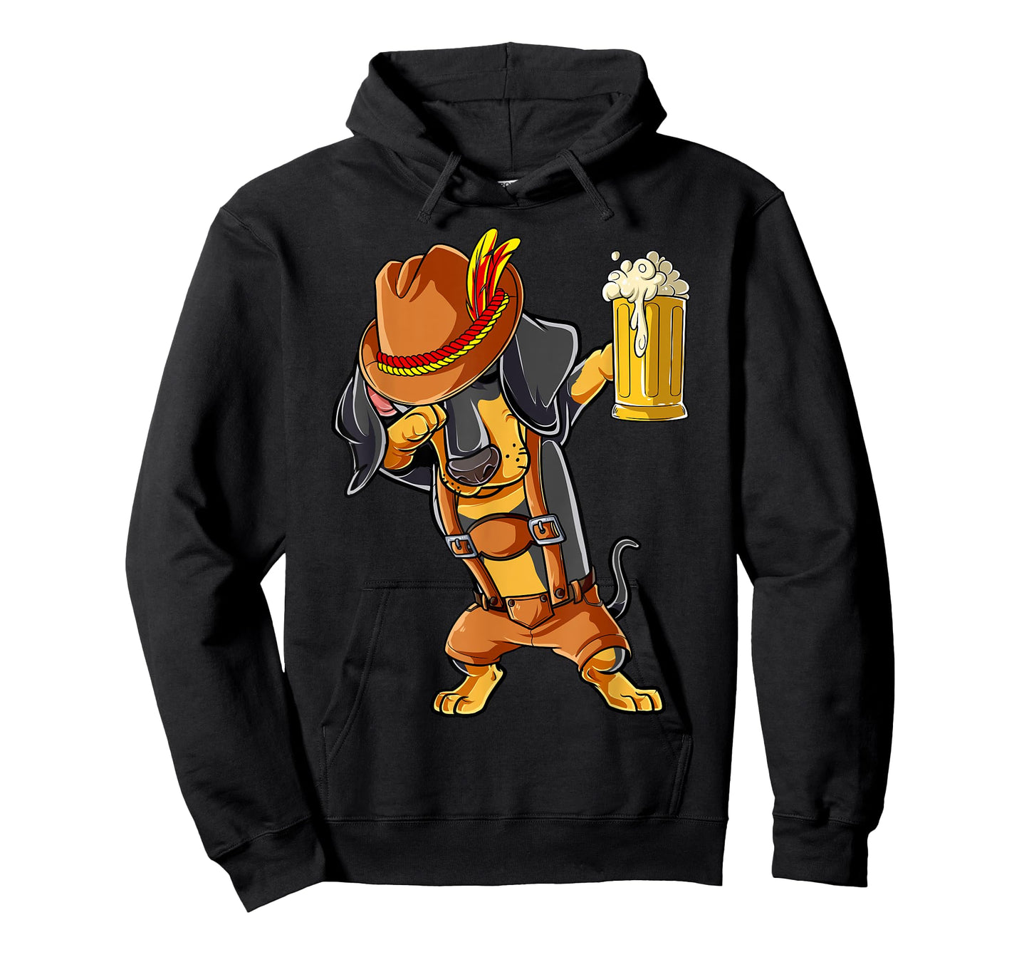 Dabbing Dachshund T shirt Oktoberfest Lederhosen Men Beer