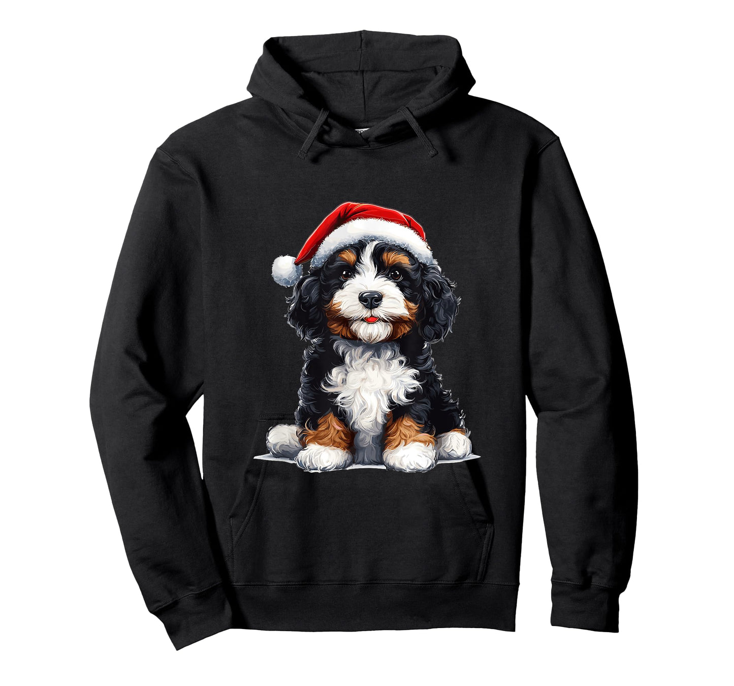 Cute Bernedoodle Dog Christmas Merry X-mas Graphic T-Shirt