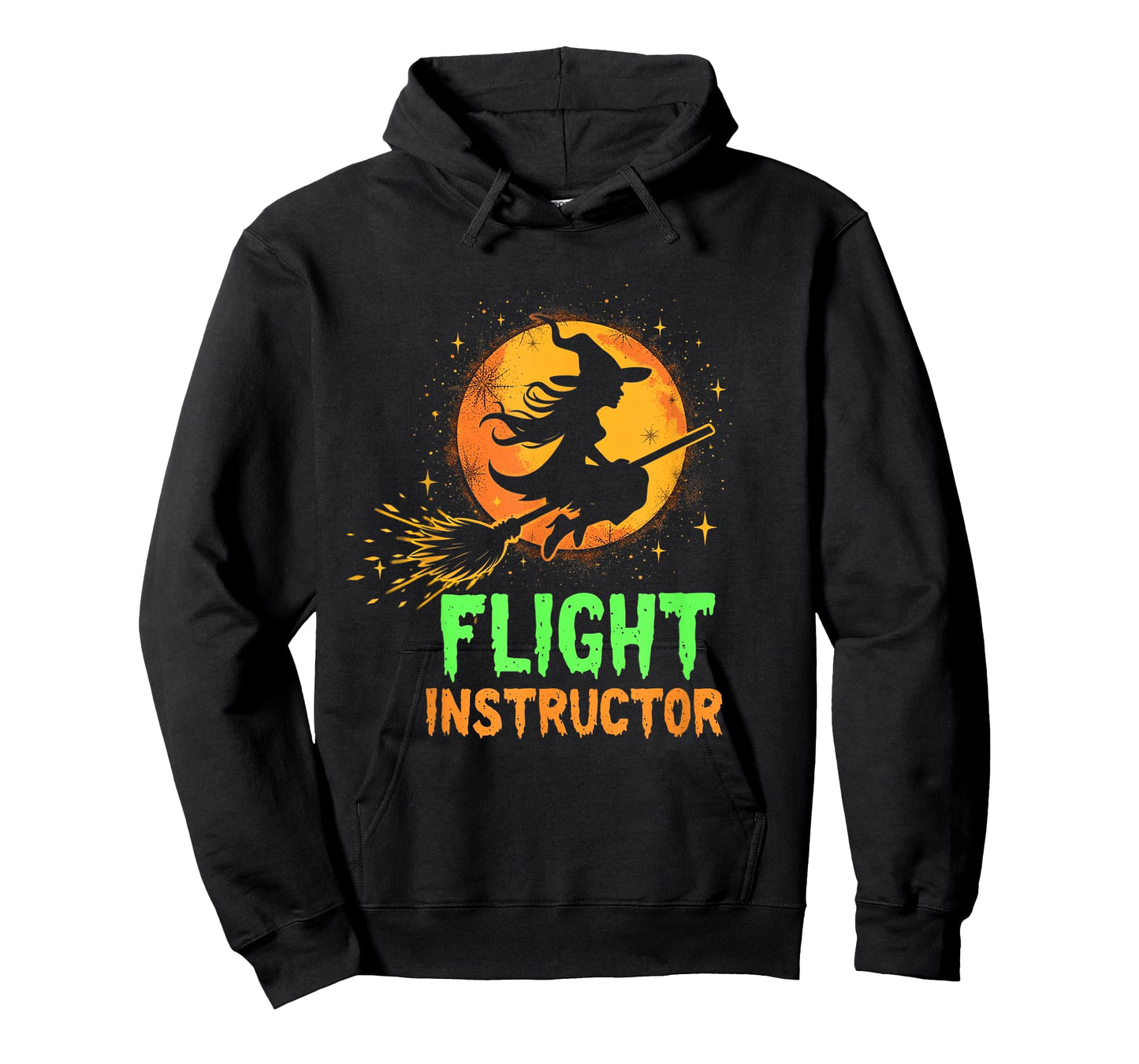 FLIGHT INSTRUCTOR Witch Broomstick T-Shirt