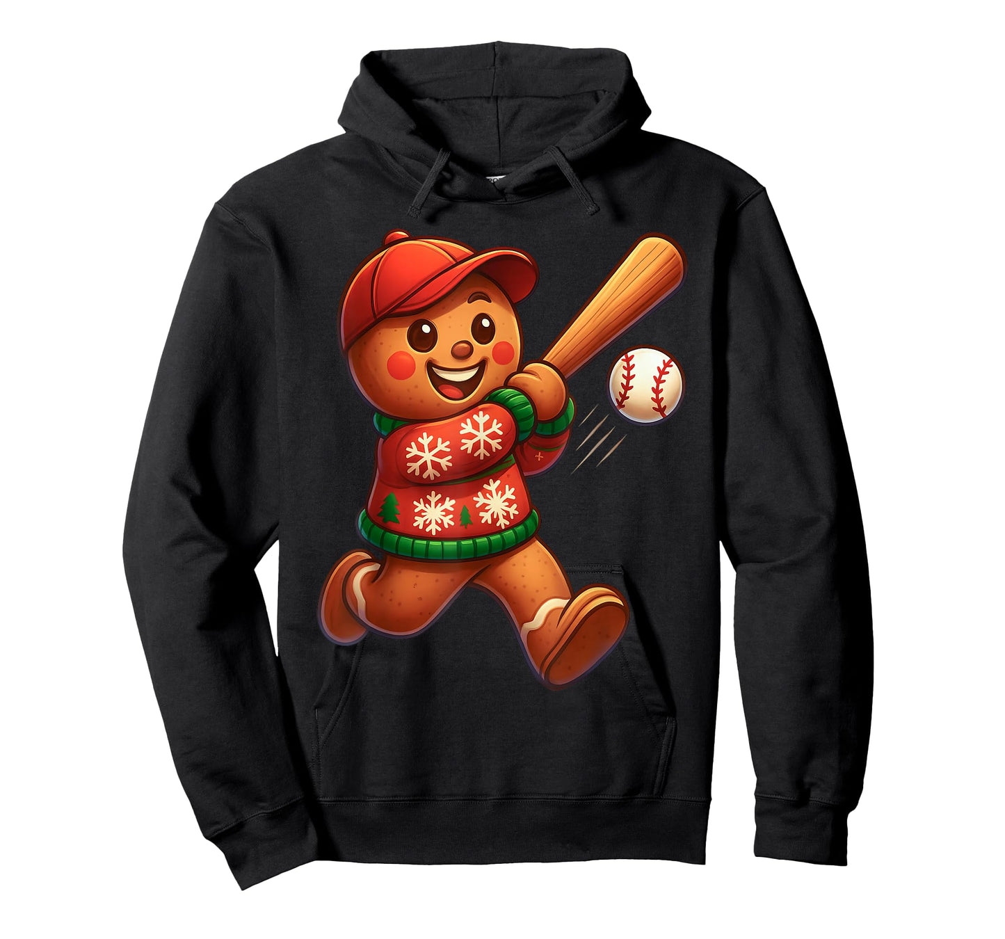 Christmas Gingerbread Baseball Lover Swing Men Women Kids T-Shirt