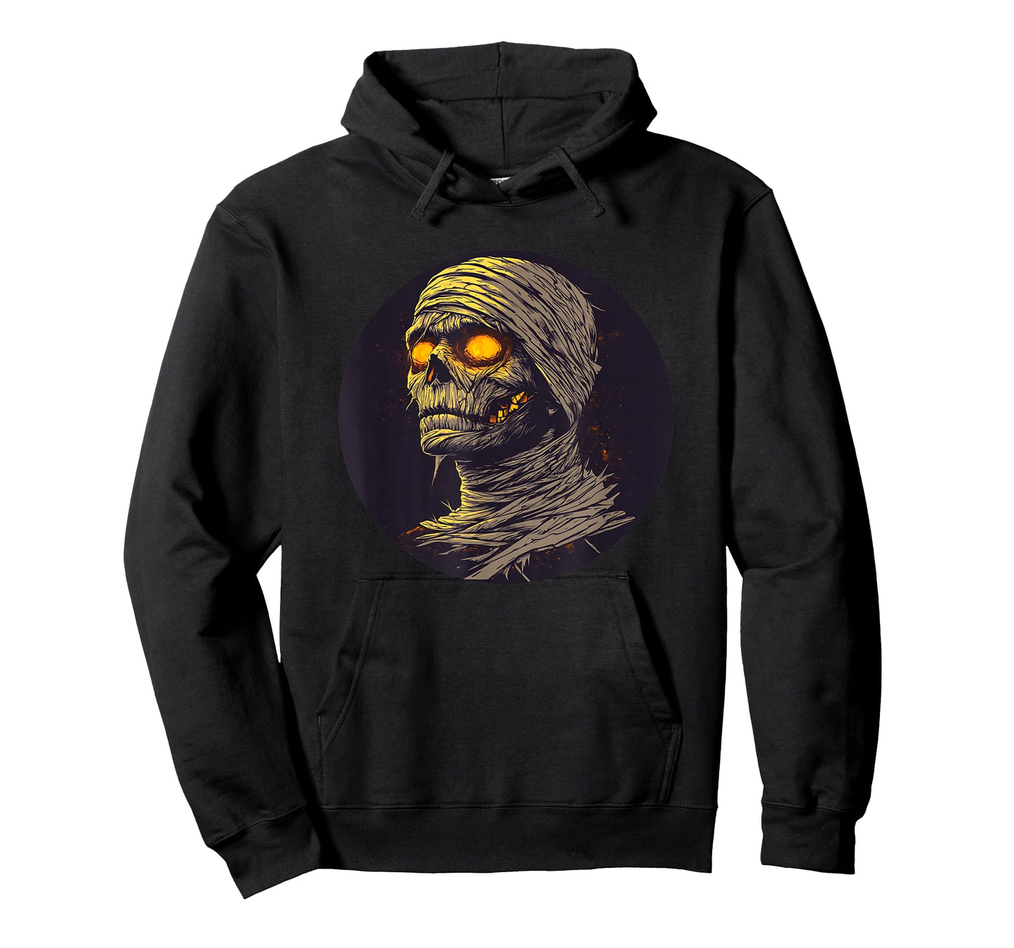 A Hilarious Mummy with Yellow Eyes Ready for Some Fun T-Shirt