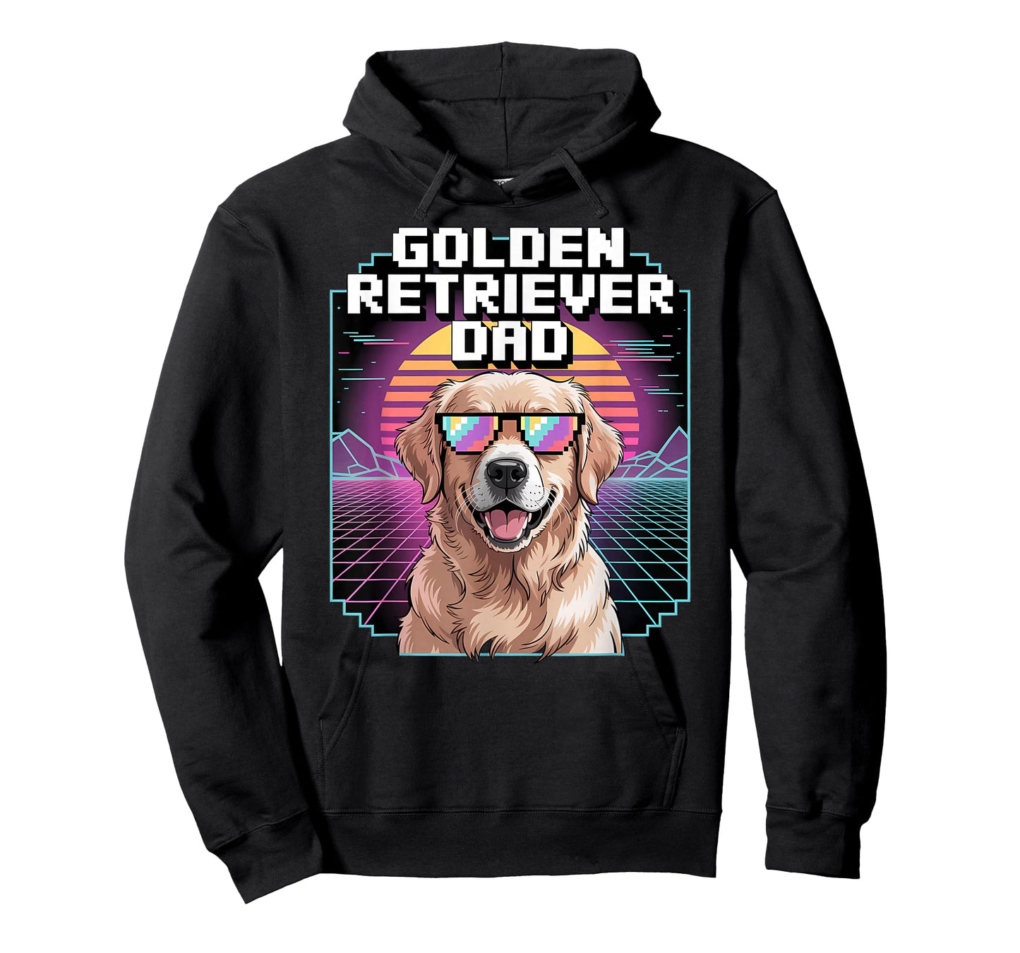 Retro Golden Retriever Dad T-Shirt