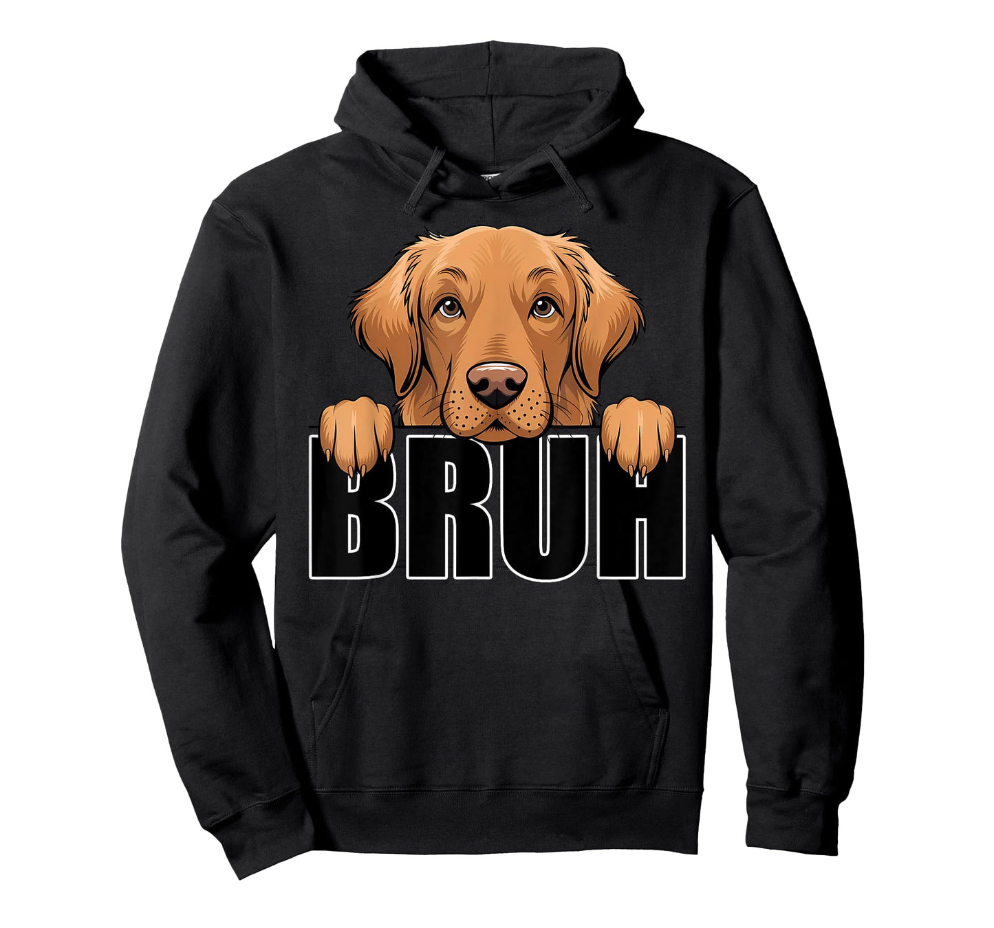 Funny Golden Retriever Bruh Cute Dog Lover Men Boys Kids T-Shirt