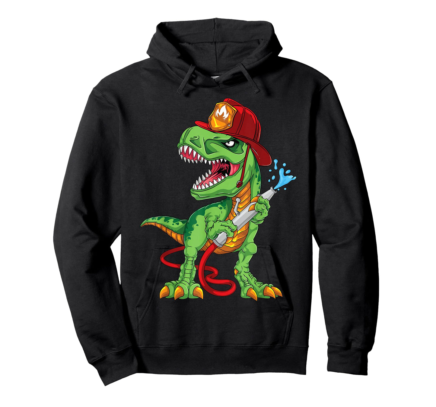 Firefighter Dinosaur T-rex Outfit For Fireman Firetruck Boys T-Shirt
