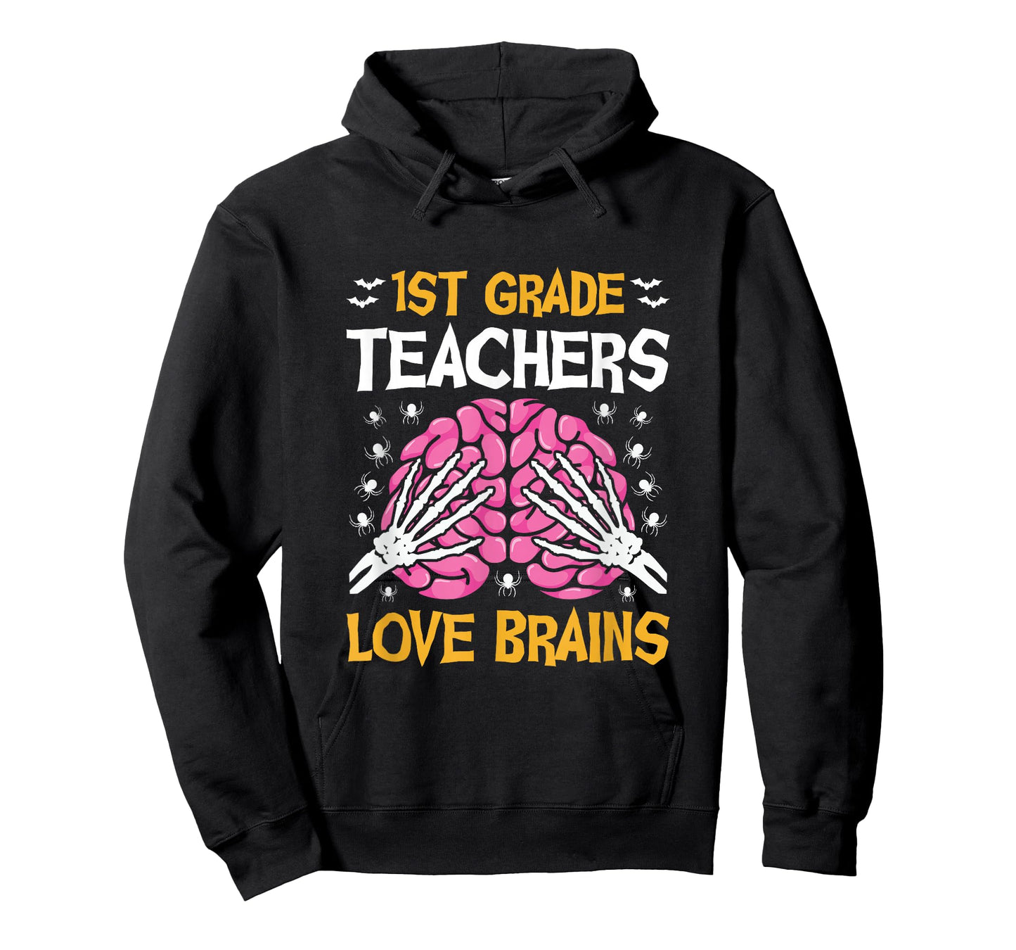 1st Grade Teachers Love Brains Funny Halloween School T-Shirt