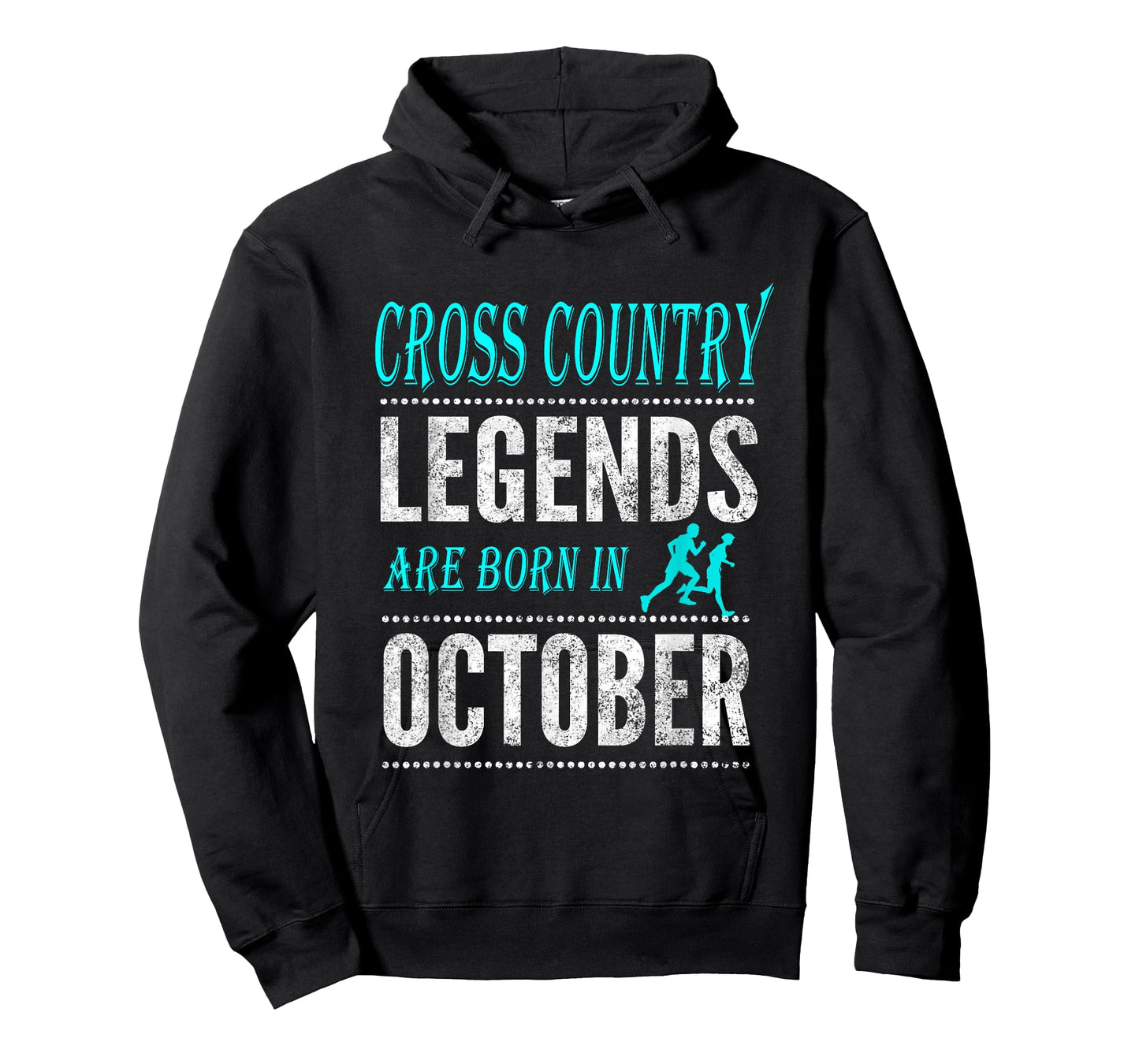 Top Boys + Girls Cross Country Legend Born October TShirt T-Shirt