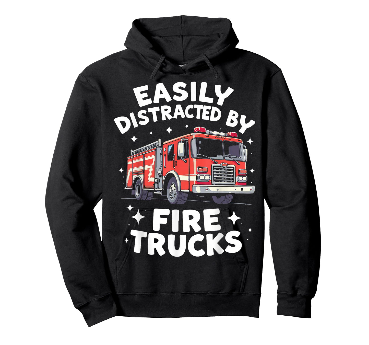 Firefighter Art For Funny Men Women Kids Fire Truck Fireman T-Shirt