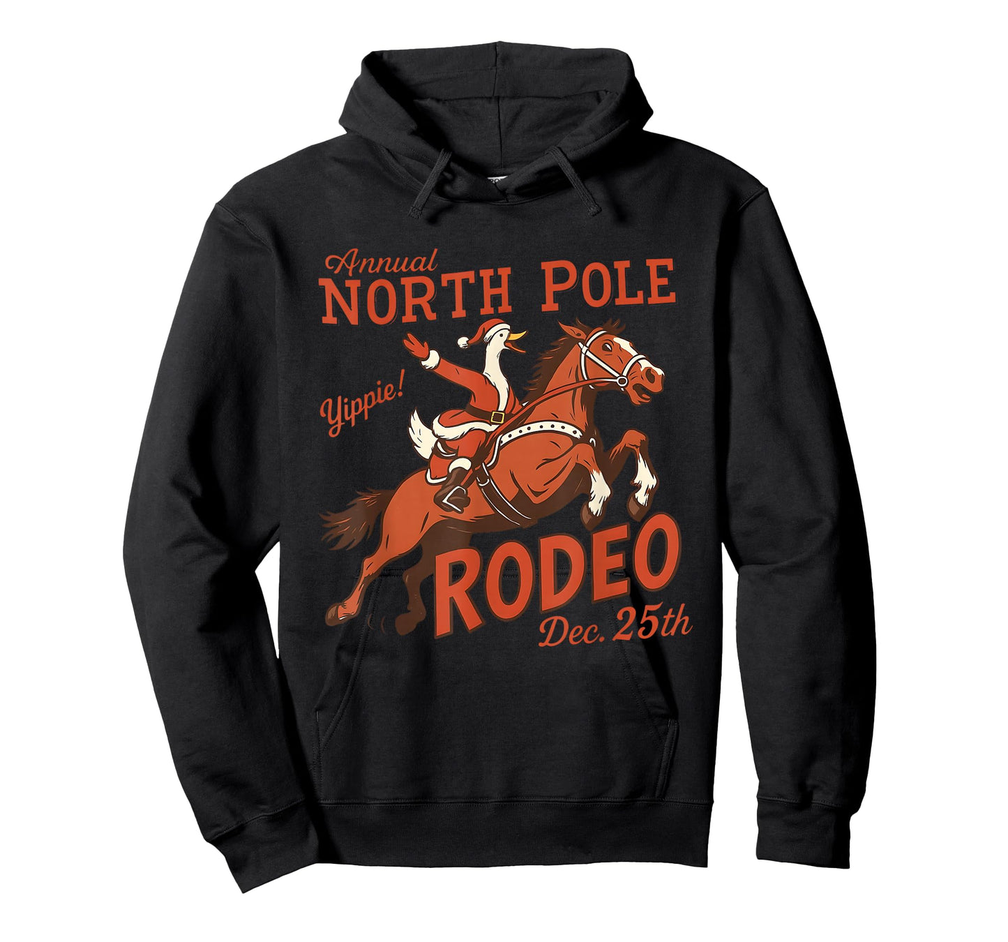 Annual North Pole Rodeo Funny Goose Christmas Western T-Shirt