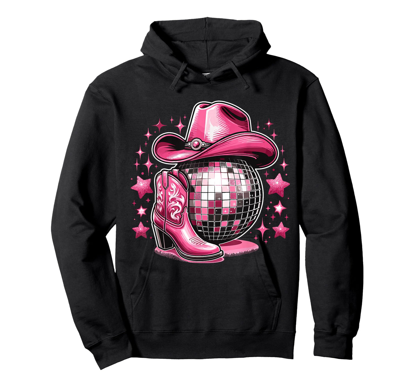 Western Cowgirl Rodeo Disco Retro Bachelorette Party T-Shirt