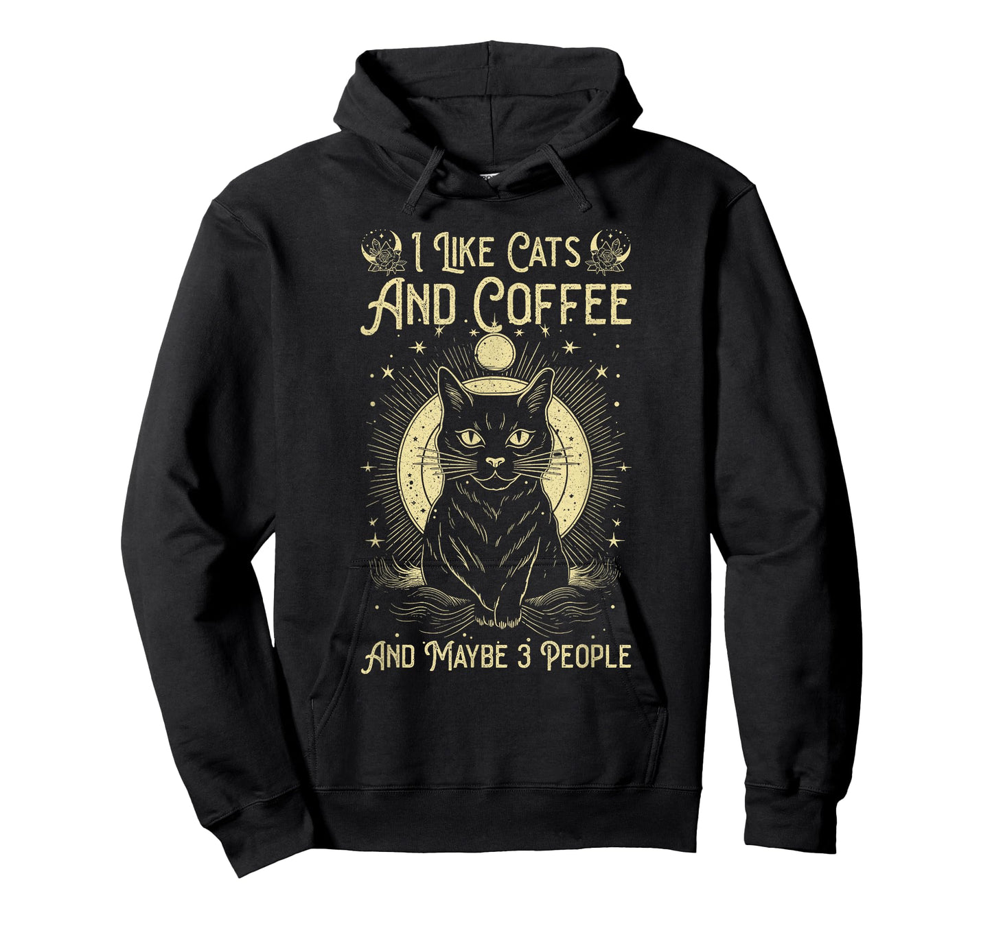 I Like Cats And Coffee And Maybe 3 People Funny Love Cats T-Shirt