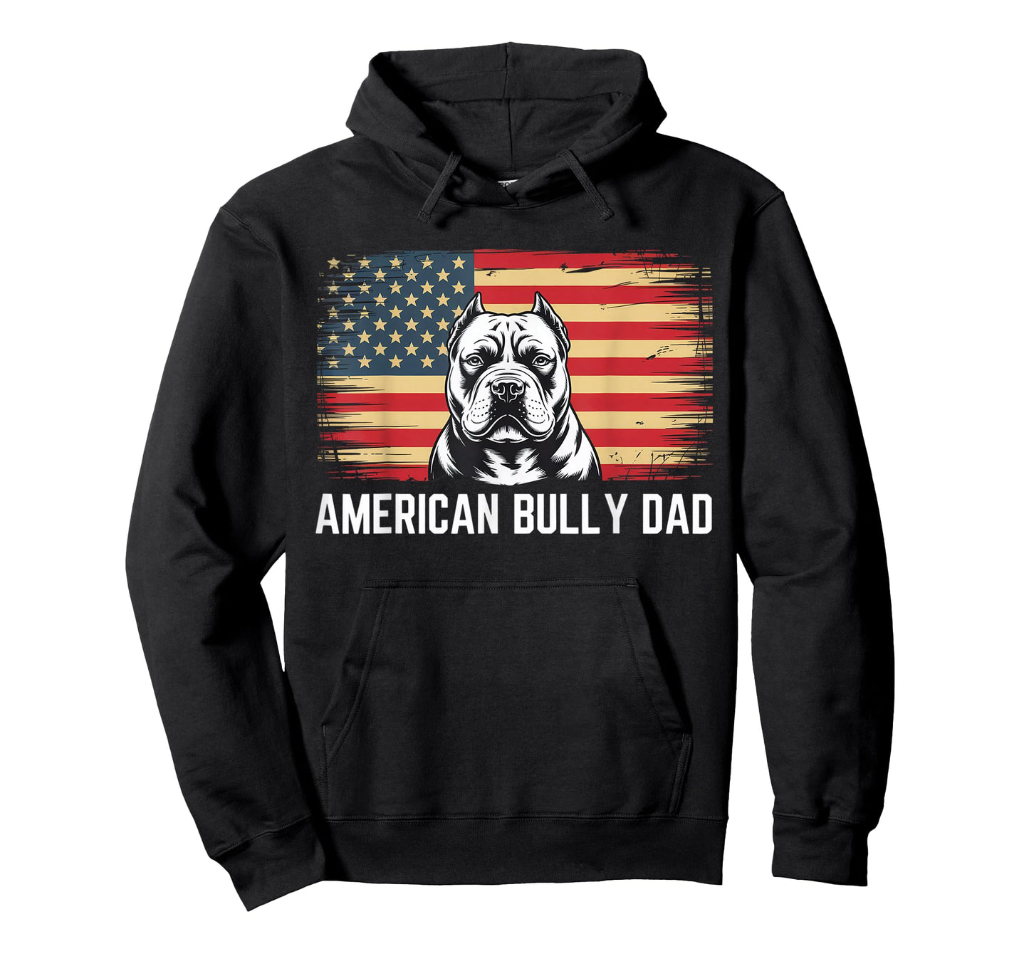 Best Dog Dad Ever American Flag - American Bully Dad T-Shirt for Men Women Kids