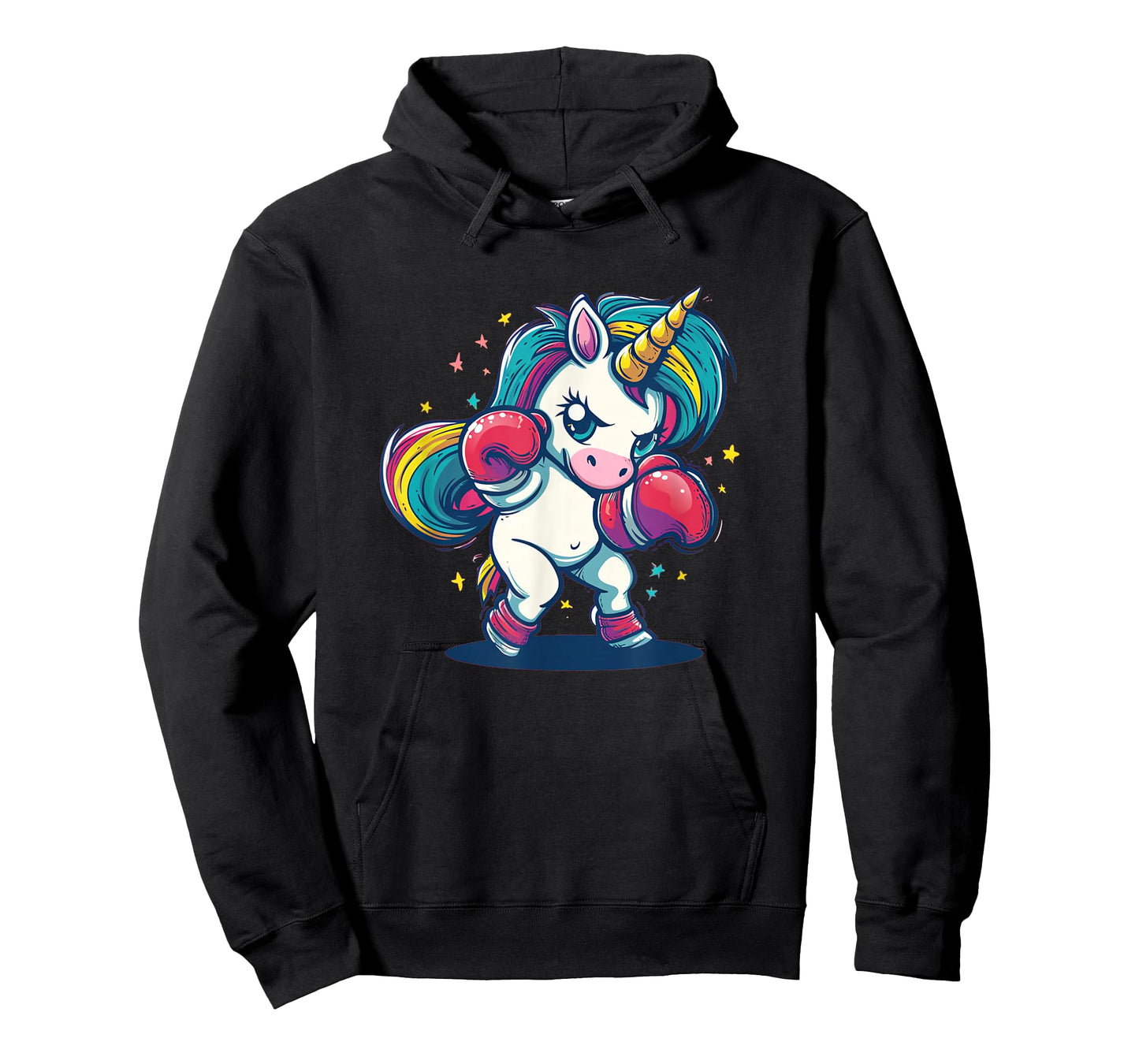 Cute girly unicorn with boxing gloves T-Shirt