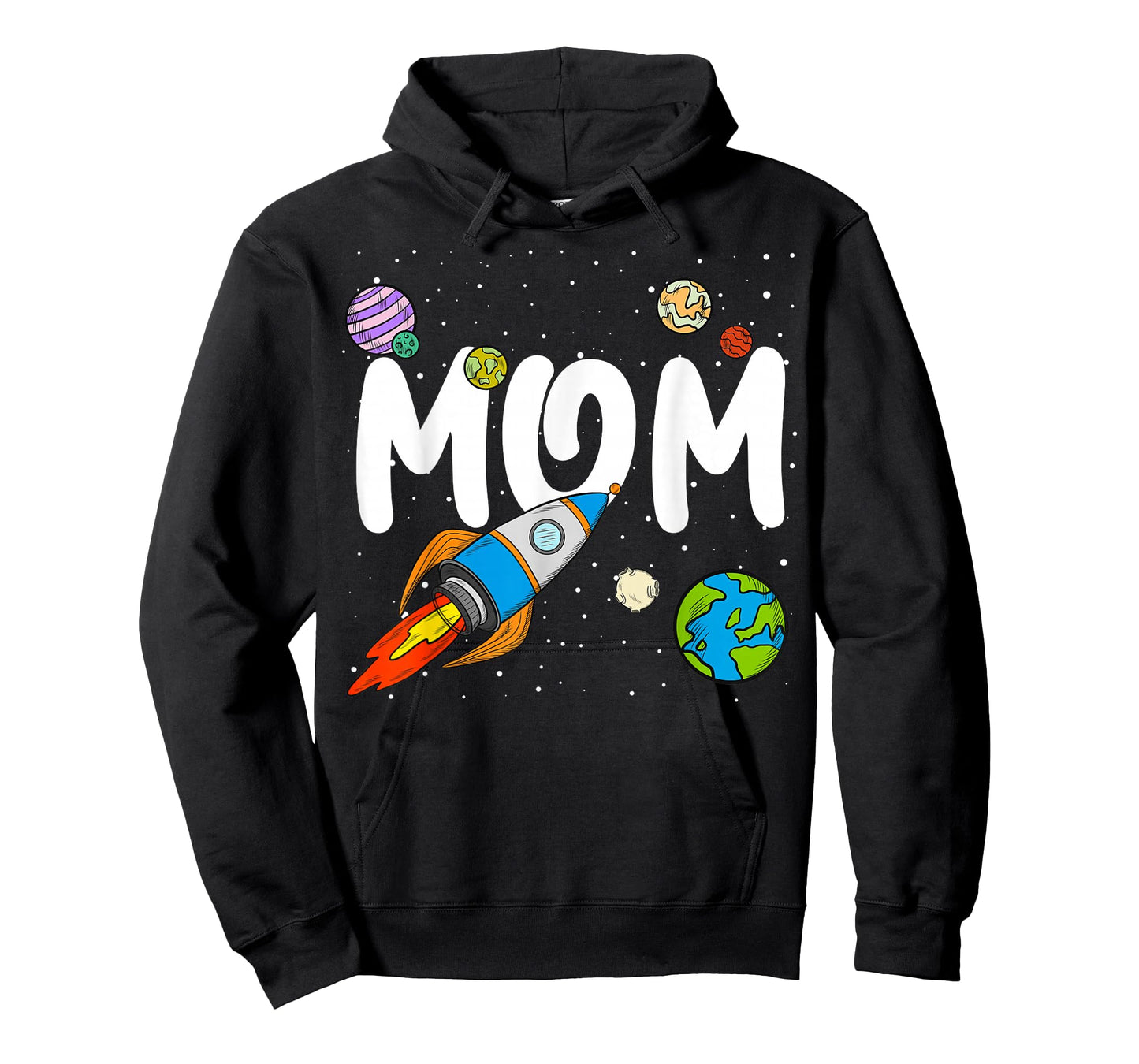 Mom of The Birthday Boy Rocket Space Outfit T-Shirt