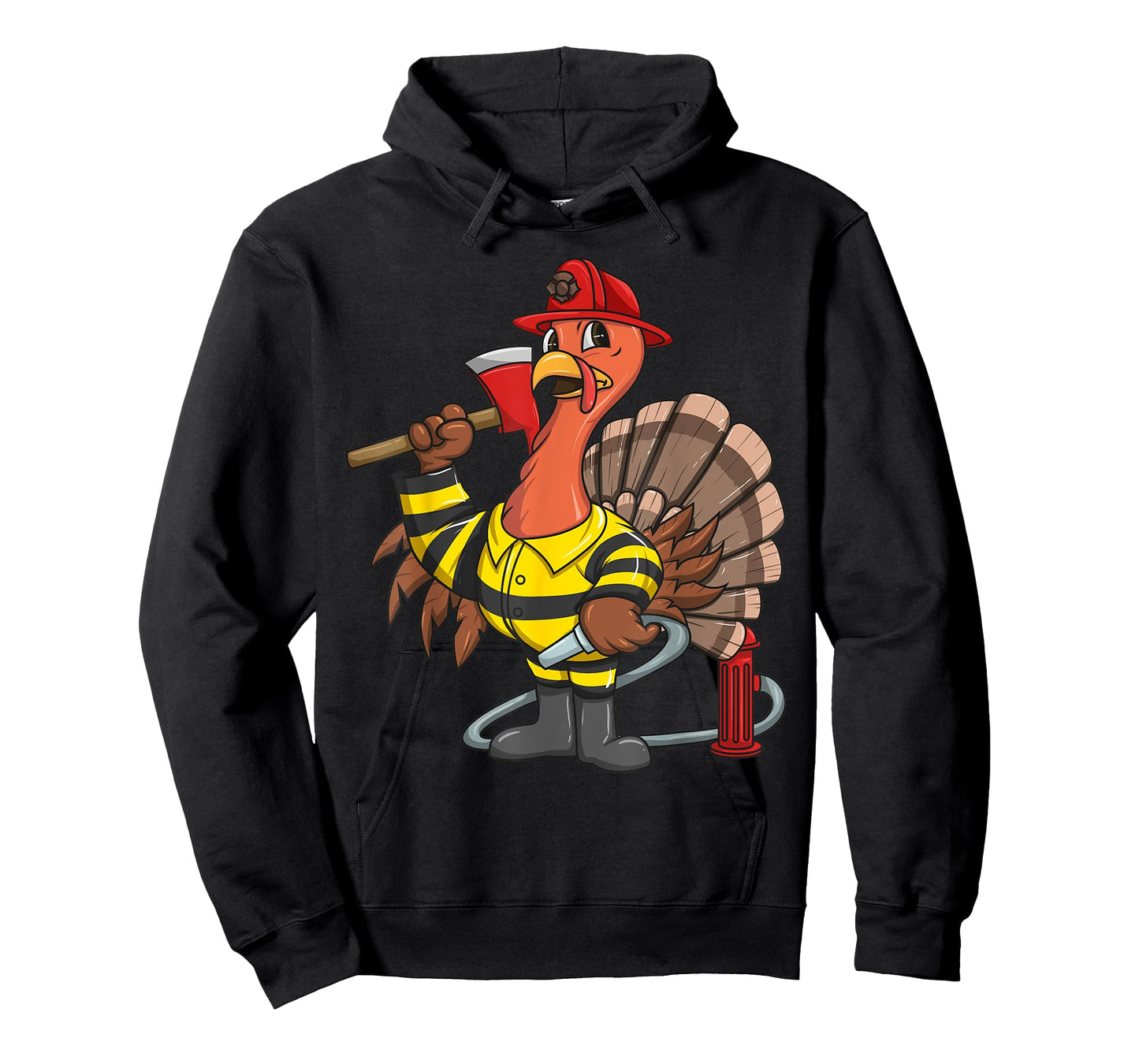 Thanksgiving Firefighter Turkey - Proud Fireman Gift T-Shirt