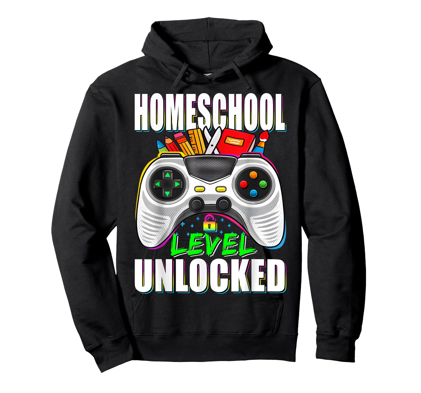 Homeschool Level Unlocked Gamer First Day Of School Boys T-Shirt