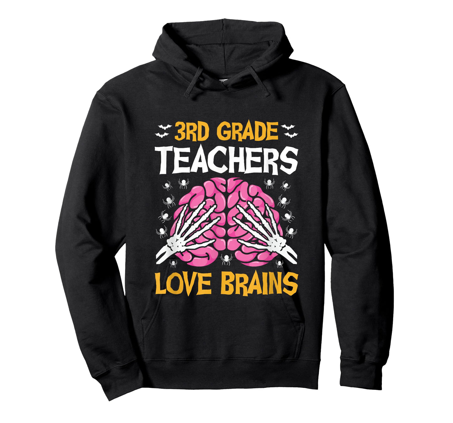 3rd Grade Teachers Love Brains Funny Halloween School T-Shirt