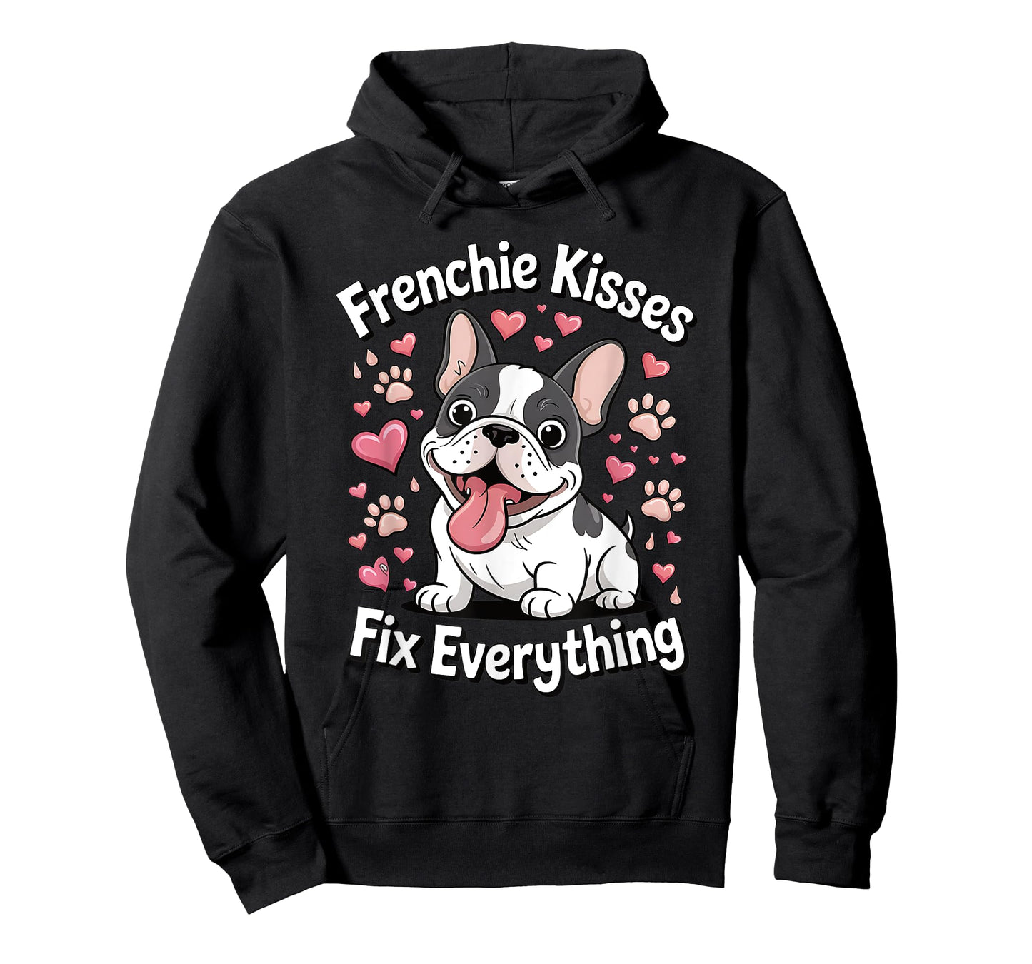 Frenchie Kisses Fix Everything Cute French Bulldog Dog Lover T-Shirt