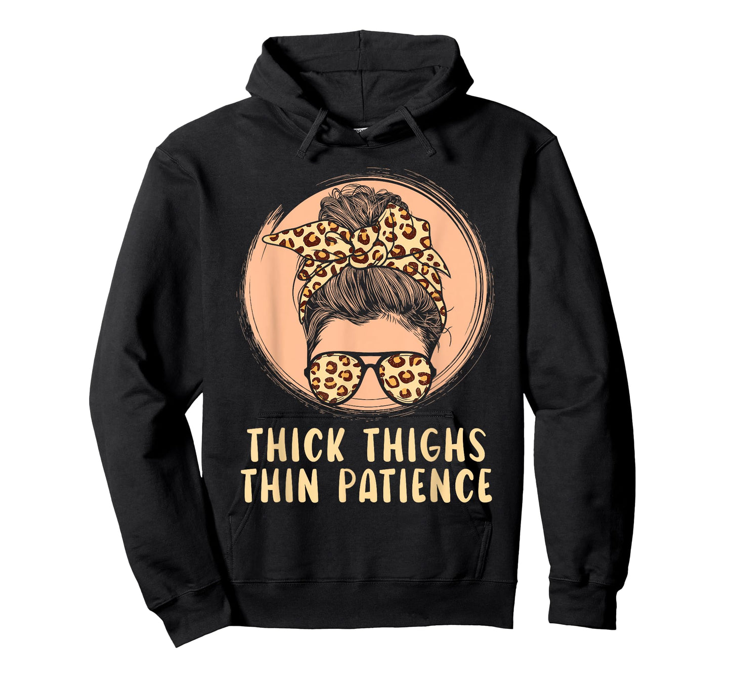 Thick Thighs Thin Patience Gym Fitness Workout Exercise T-Shirt