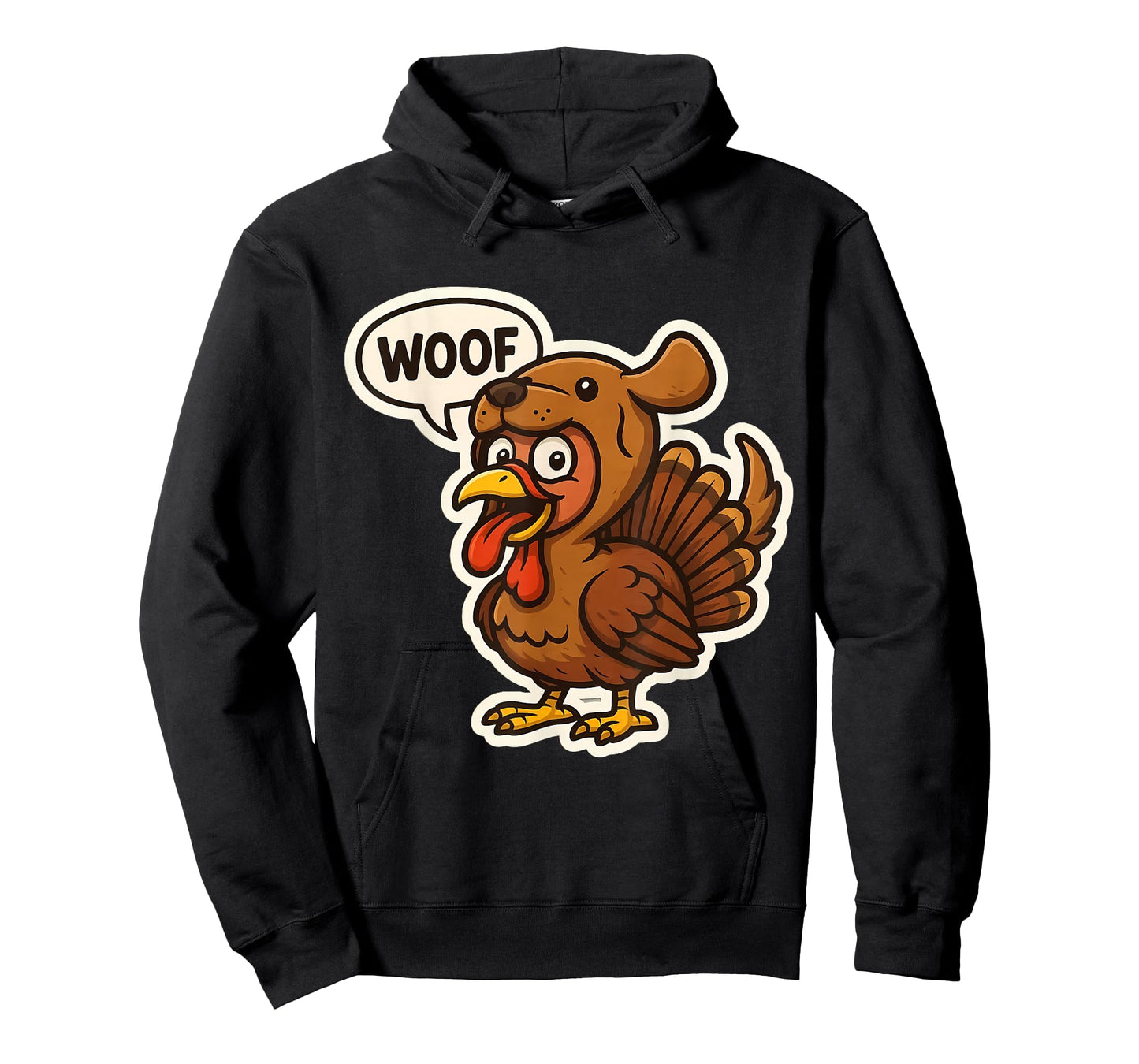 Turkey Dressed As Dog Costume Woof Funny Thanksgiving Owner T-Shirt