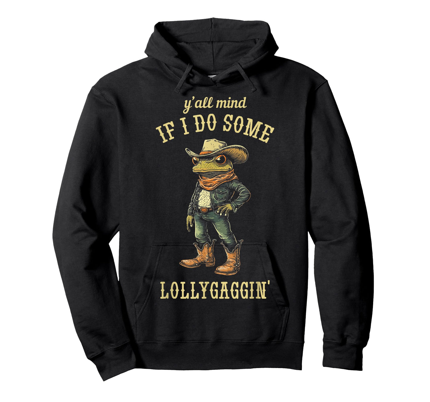 Cowboy Frog Y'all Mind If I Do Some Lollygaggin' Funny T-Shirt