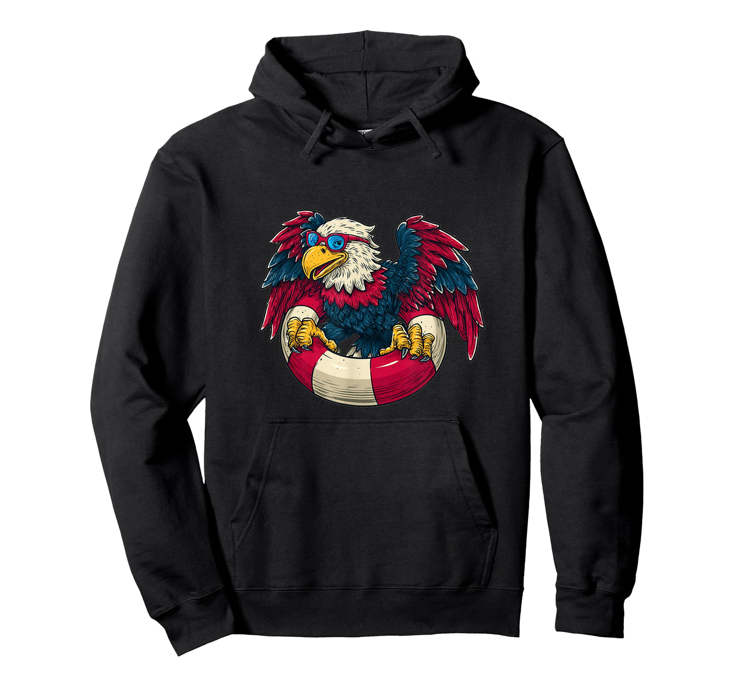 Nice Eagle with Cool Colors and Pool Ring T-Shirt