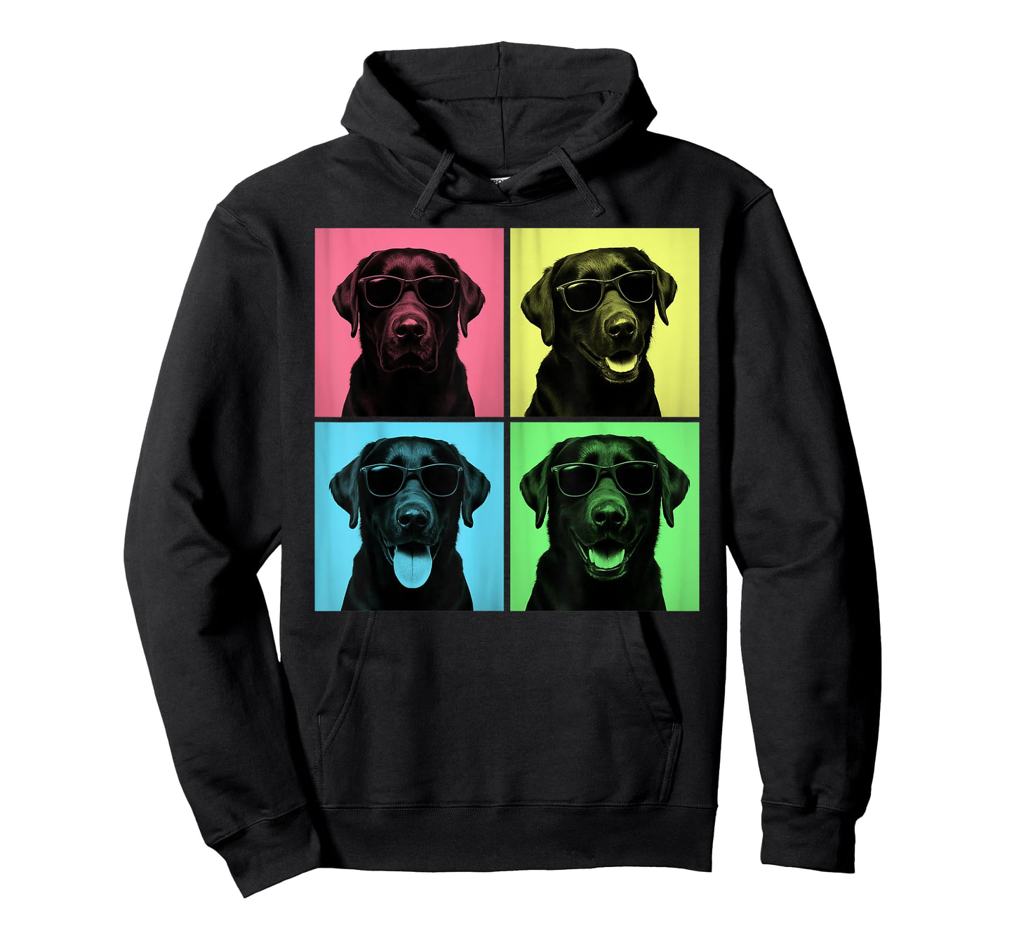 Labrador Pop Art Funny Black Lab Dog Lover Photo Booth T-Shirt