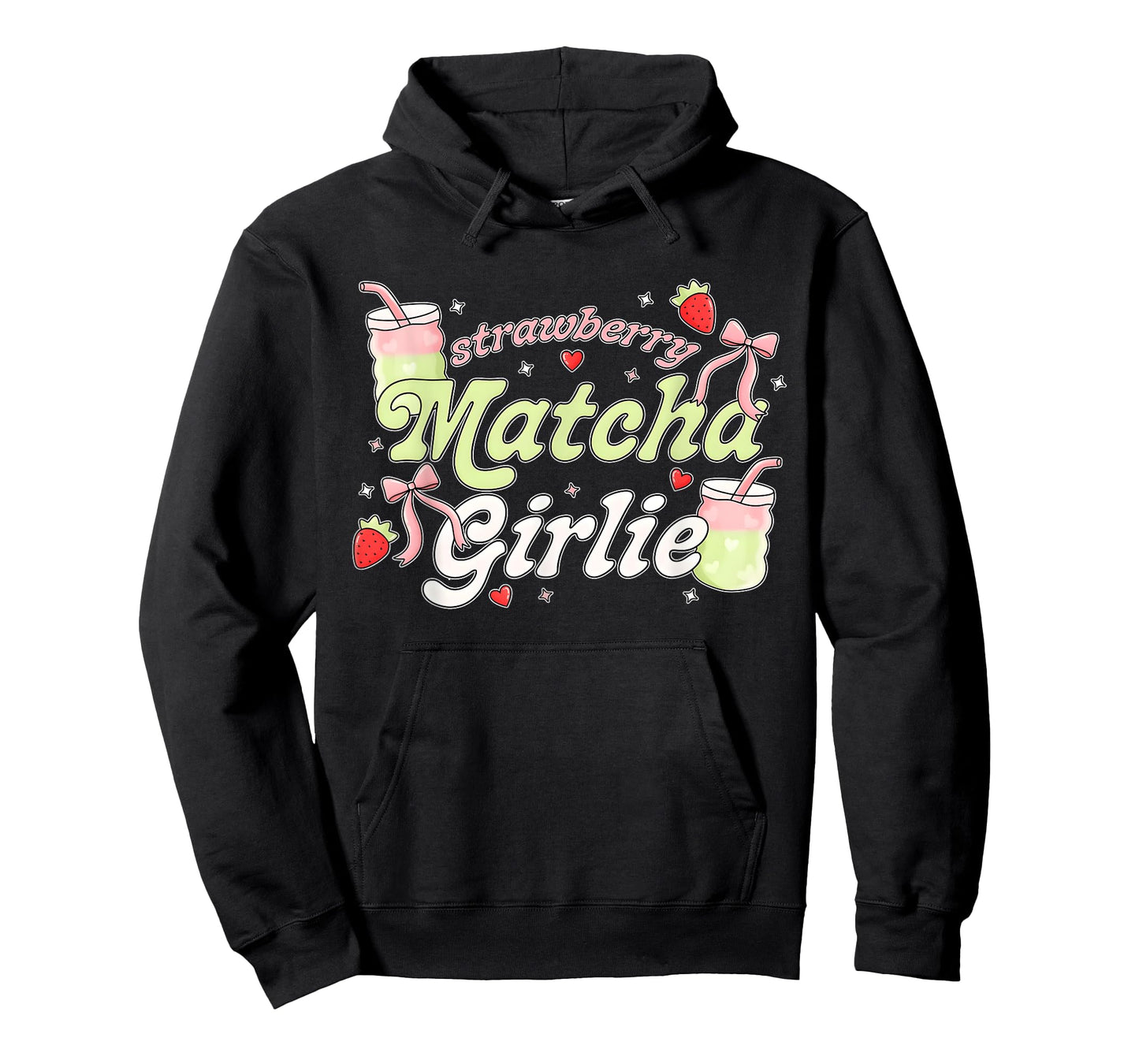 Strawberry Matcha Girlie Design T-Shirt