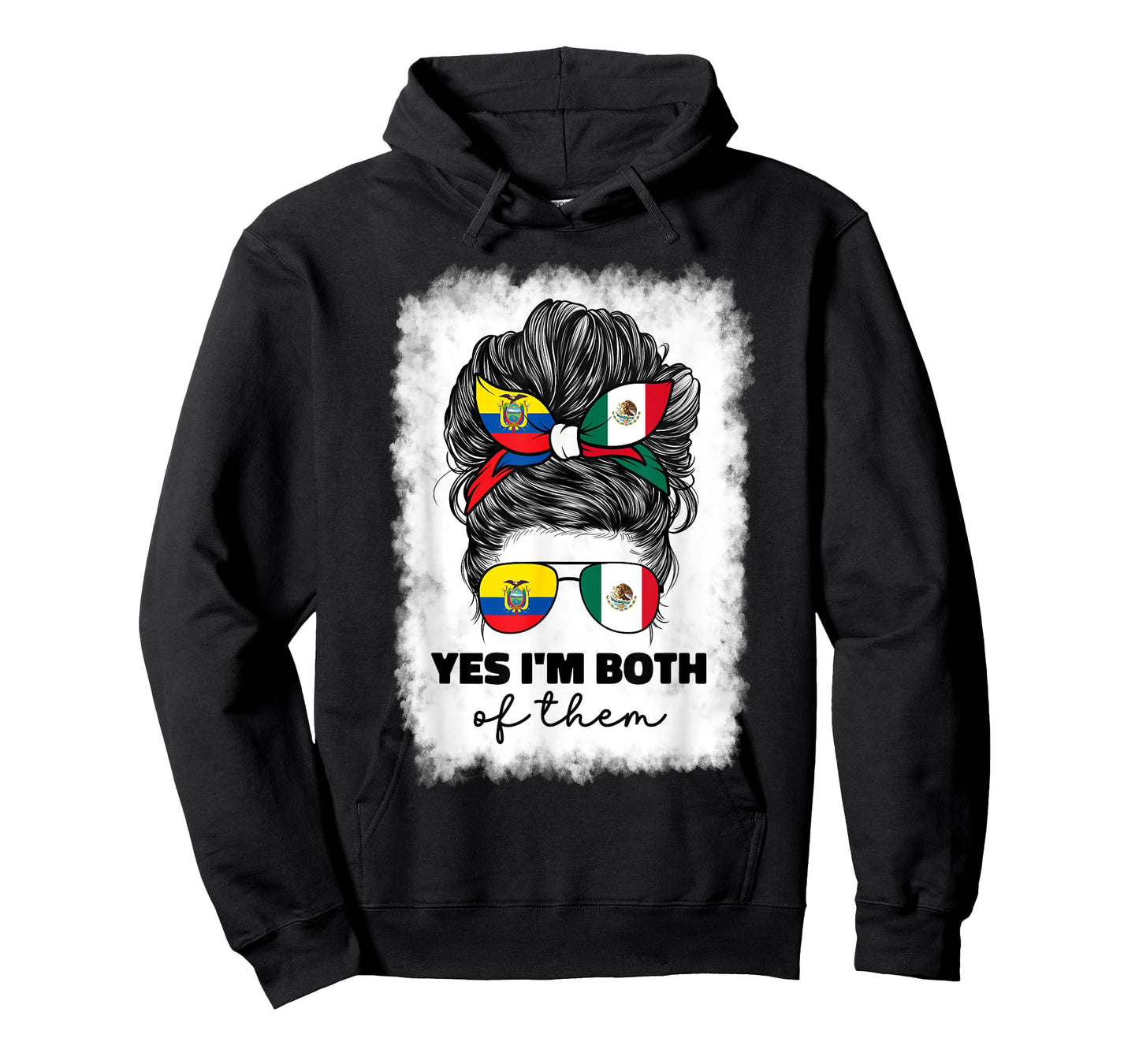 Half Mexican And Ecuadorian Mexico Ecuador Flag Girl Women T-Shirt
