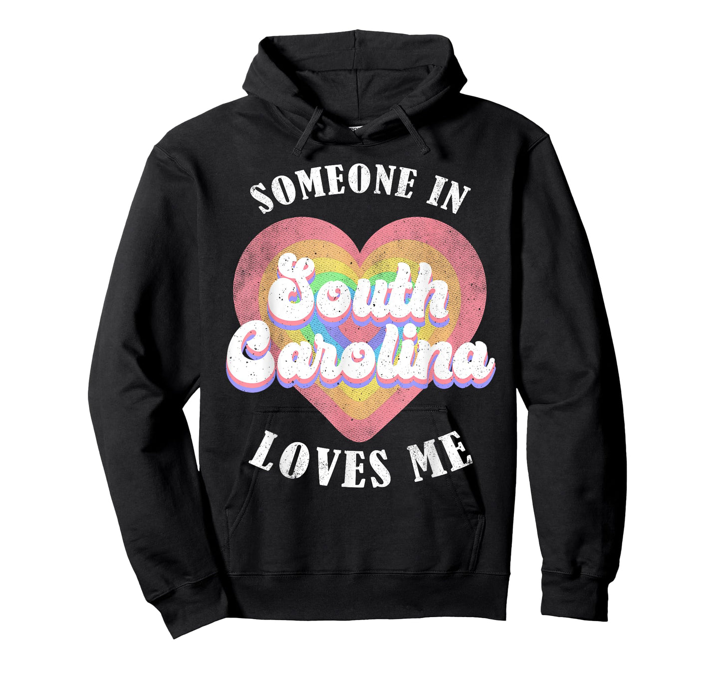 Someone In South Carolina Loves Me Heart Retro Groovy T-Shirt