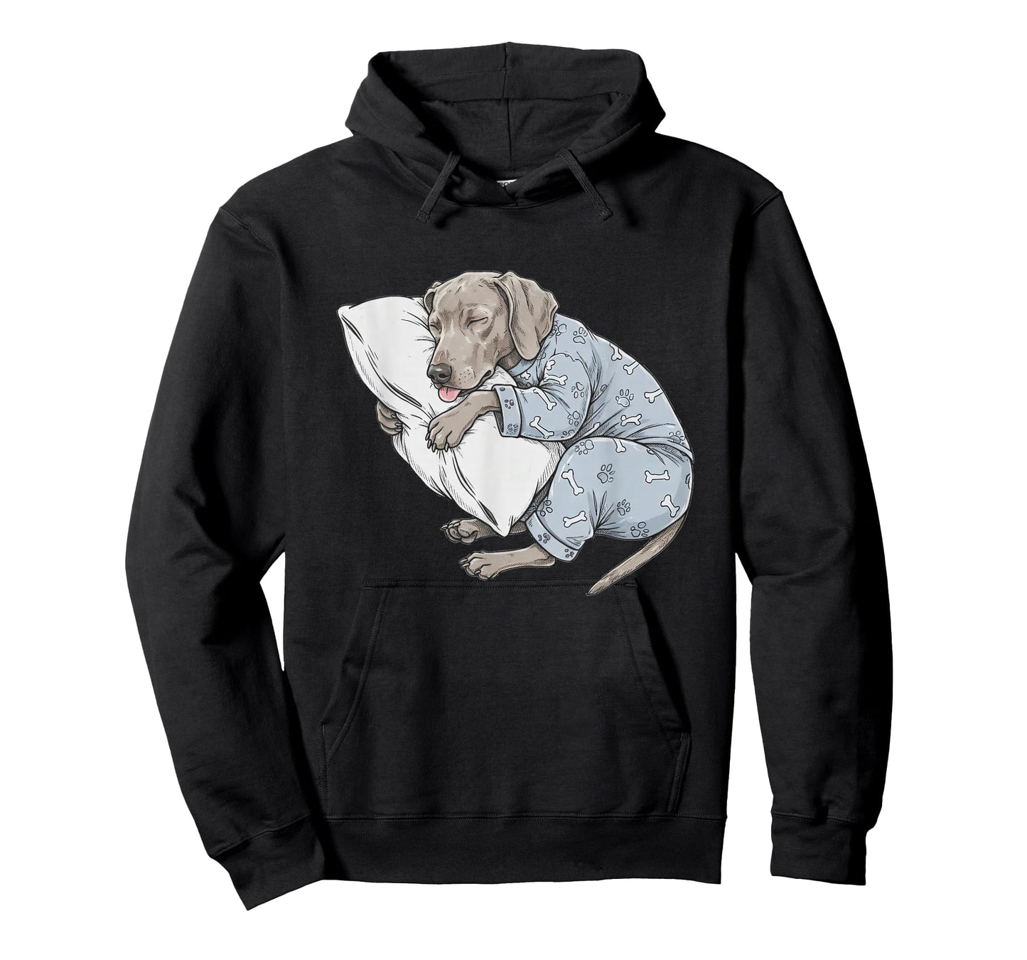 Funny Sleepy Weimaraner Pajama Men Women Kids T-Shirt
