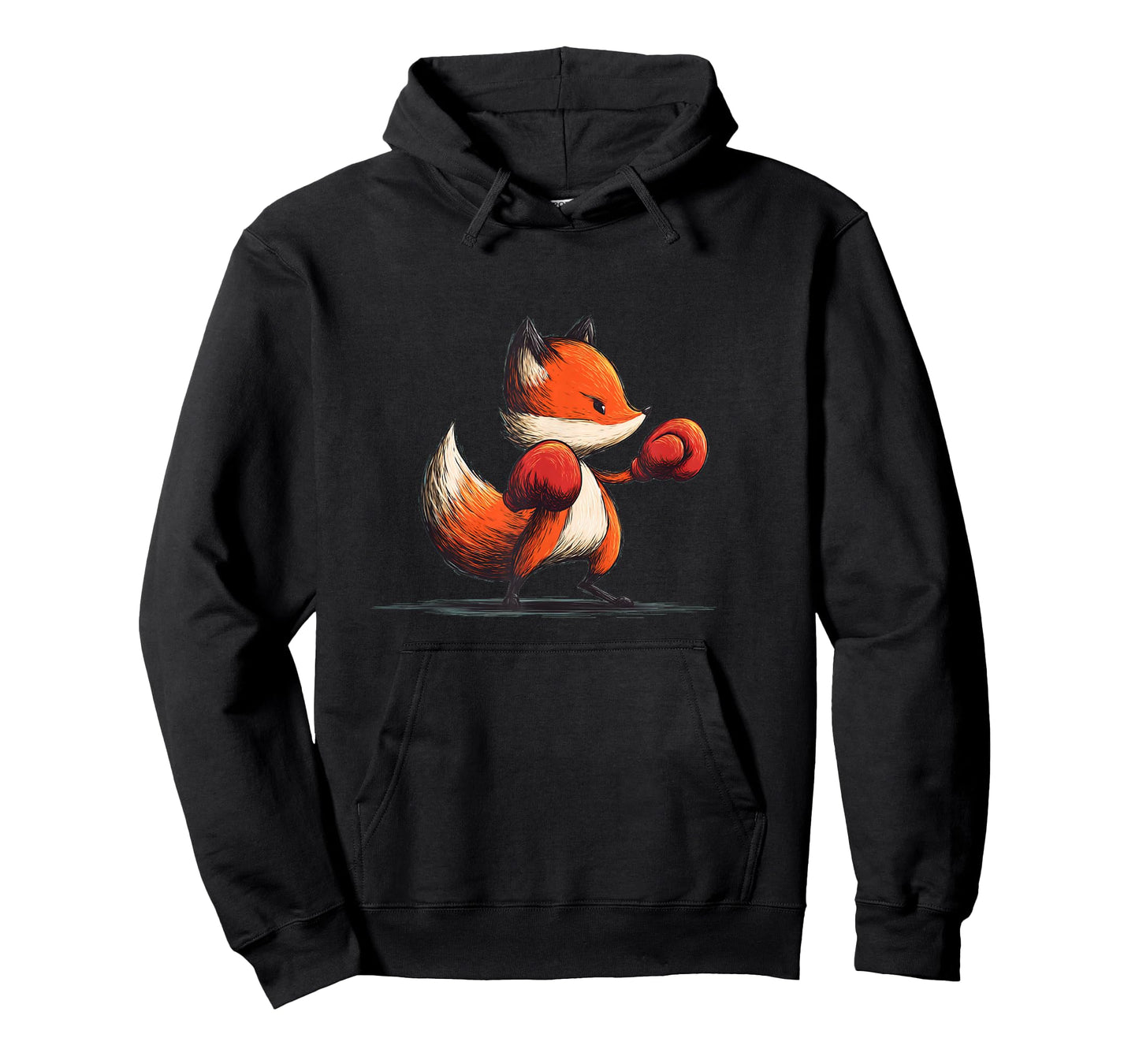 Funny Boxing Fox Graphic T-Shirt