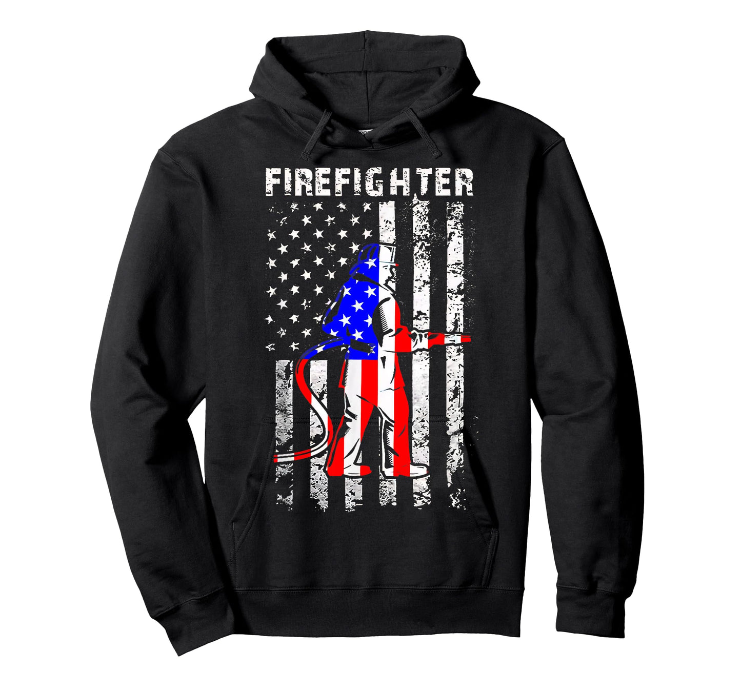 Firefighter American Flag Patriotic Firefighter Gifts Women Men T-Shirt
