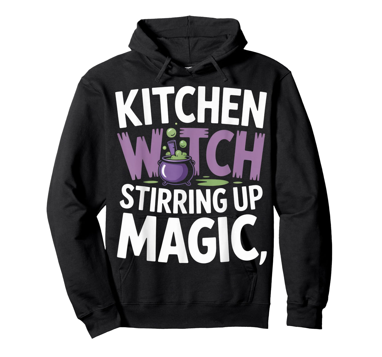 Kitchen Witch Stirring Up Magic for Home Cooks Halloween T-Shirt