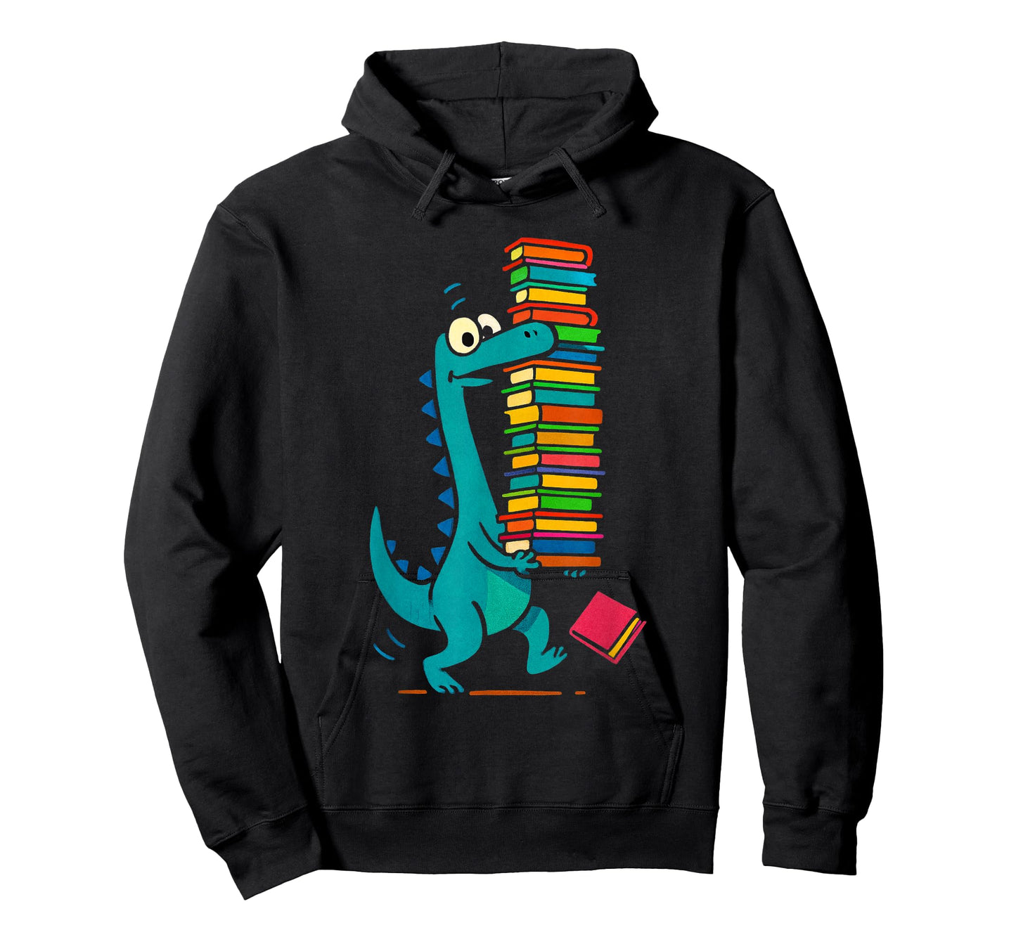 Reading Dinosaur Dino Book Lover Cute Prehistoric Bookworm T-Shirt