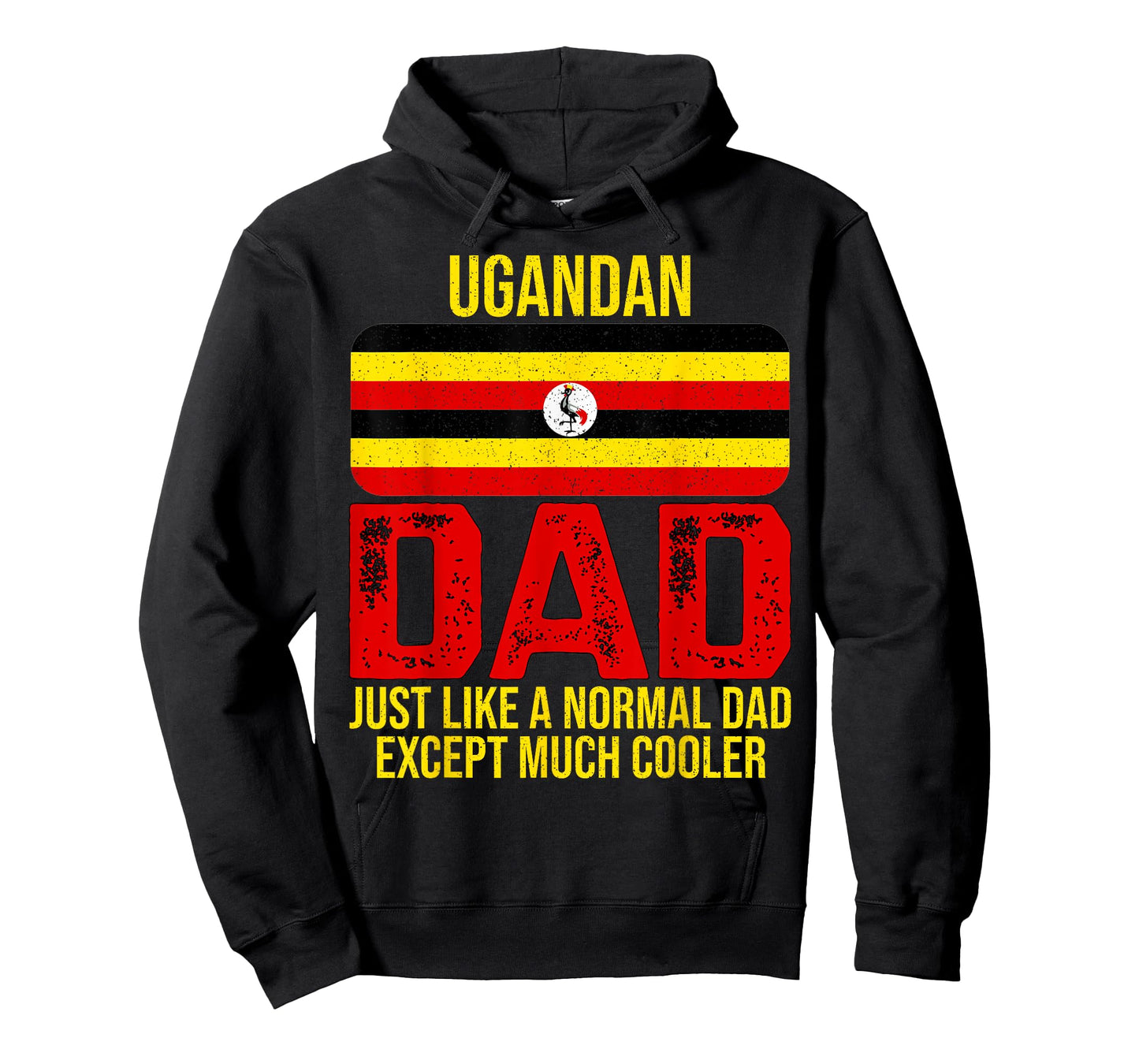 Vintage Ugandan Dad Uganda Flag Design For Father's Day T-Shirt