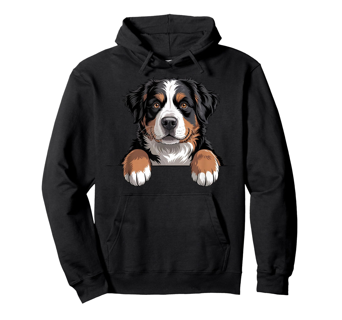 Bernese Mountain Dog Funny Peeking Pocket Berner Puppy T-Shirt