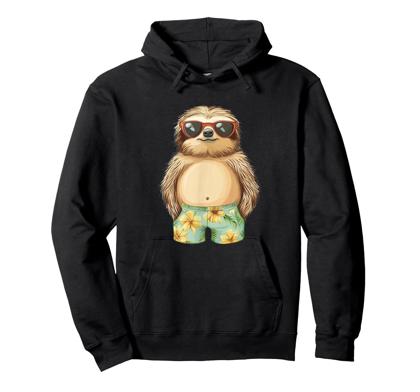 Sloth in Swimsuit Costume for Shorts and Sloths Lovers T-Shirt