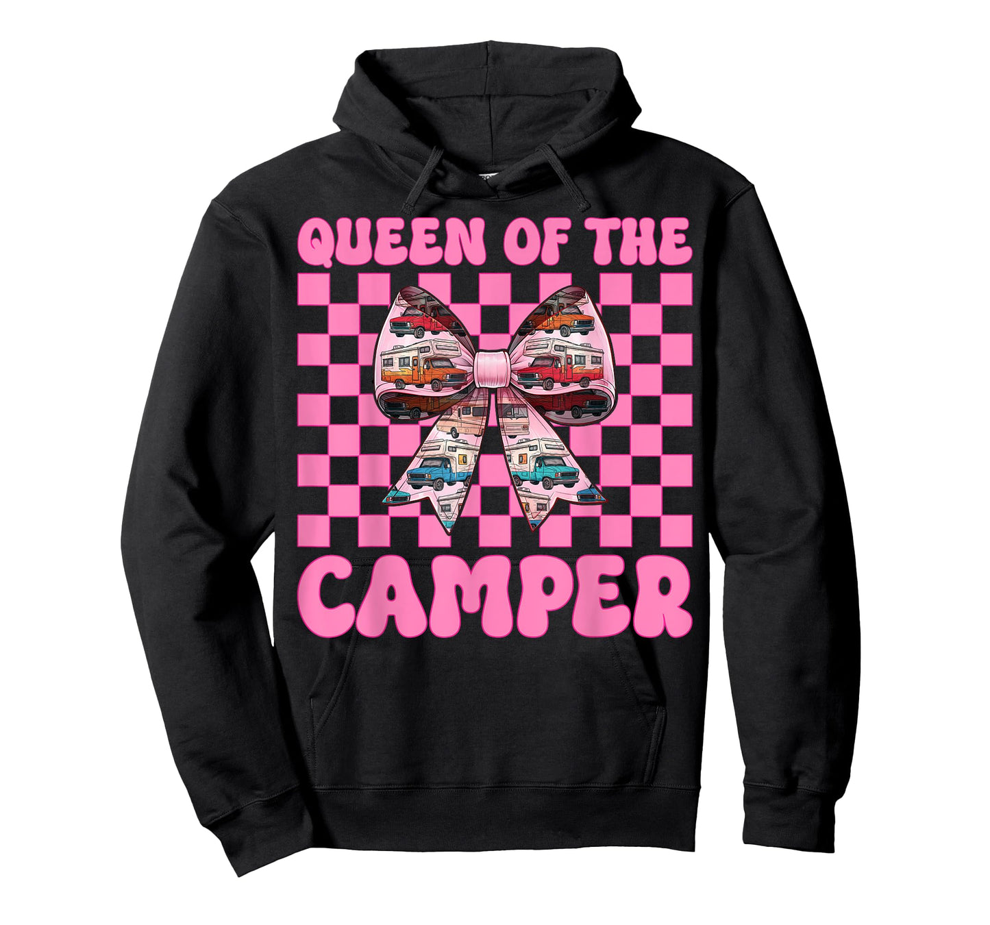 Queen of The Camper RV Camping Camper Motorhome Girl Mom T-Shirt